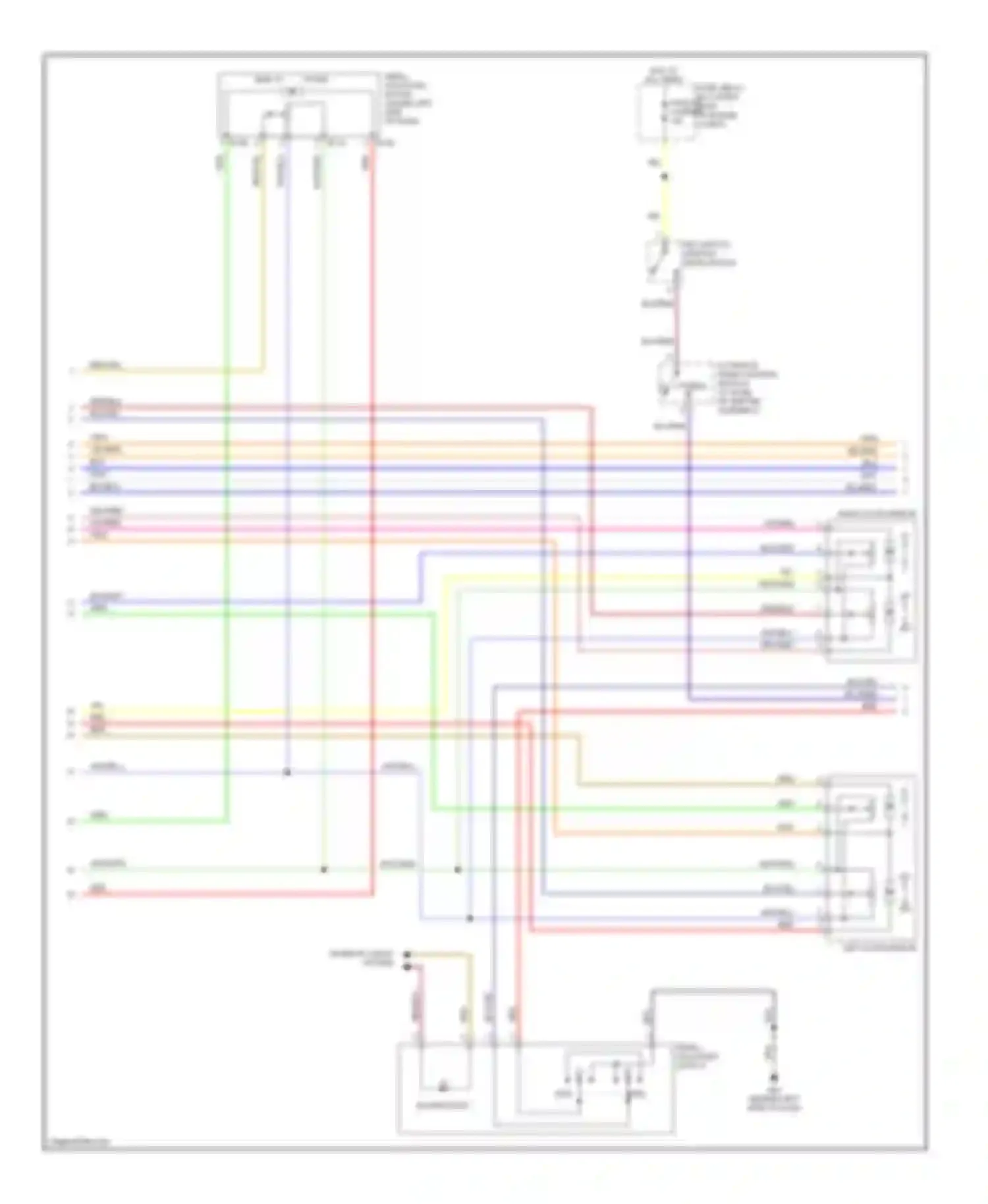 QX56 Infiniti I facelift (2007-2010): Memory systems circuit (2 of 3)