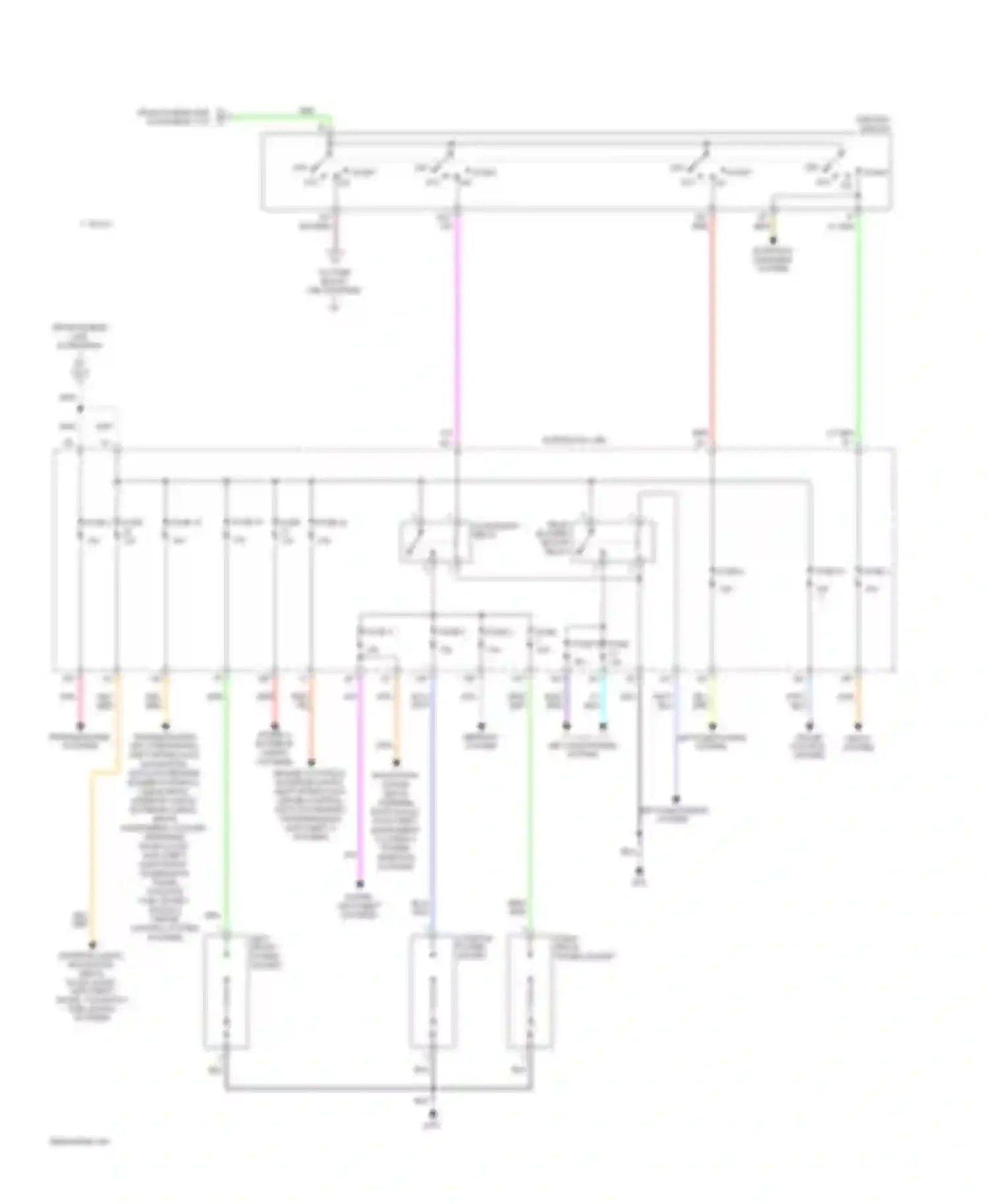 QX56 Infiniti I facelift (2007-2010): Power distribution circuit (2 of 3)