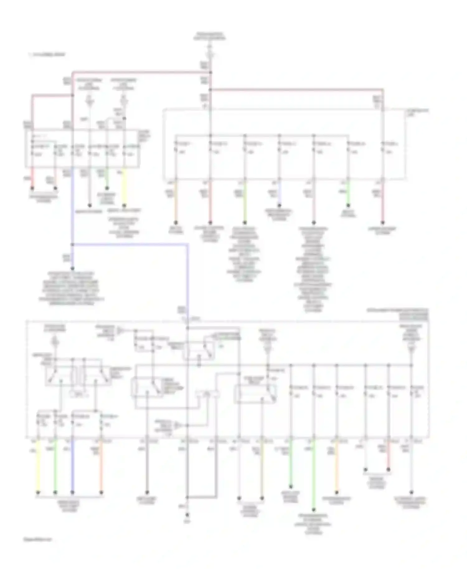 QX56 Infiniti I facelift (2007-2010): Power distribution circuit (3 of 3)
