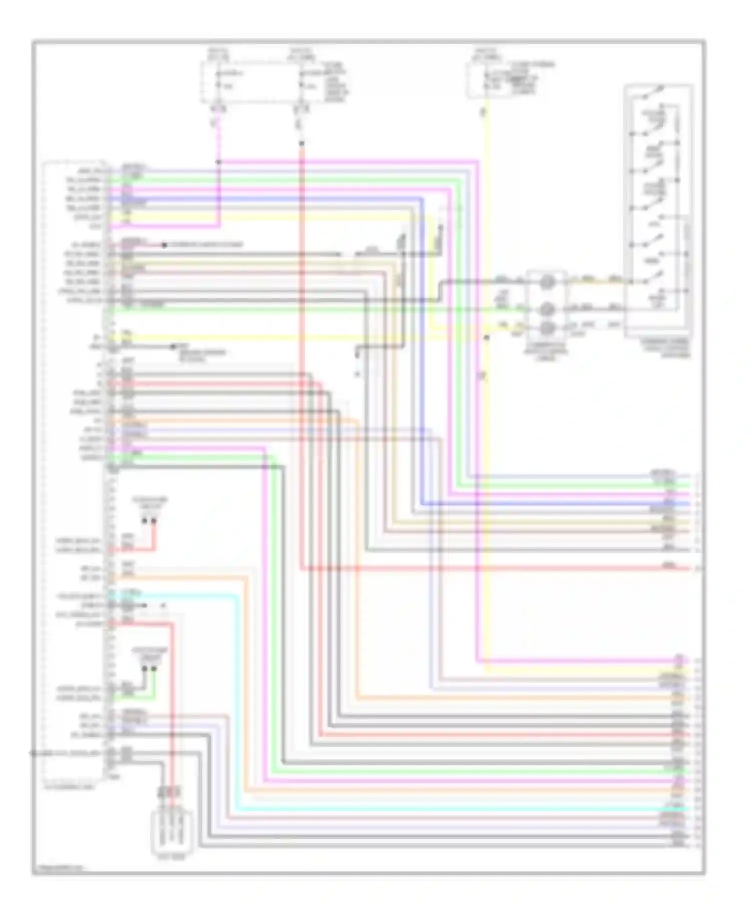 QX56 Infiniti I facelift (2007-2010): Radio circuit (1 of 3)