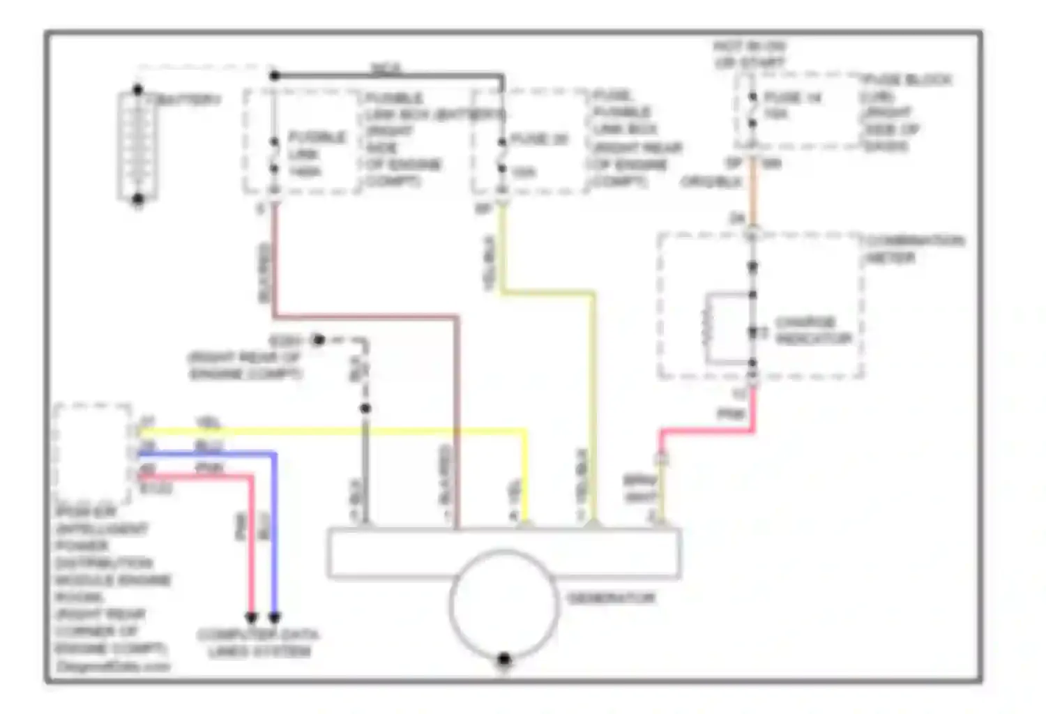 QX56 Infiniti I facelift (2007-2010): Charging circuit