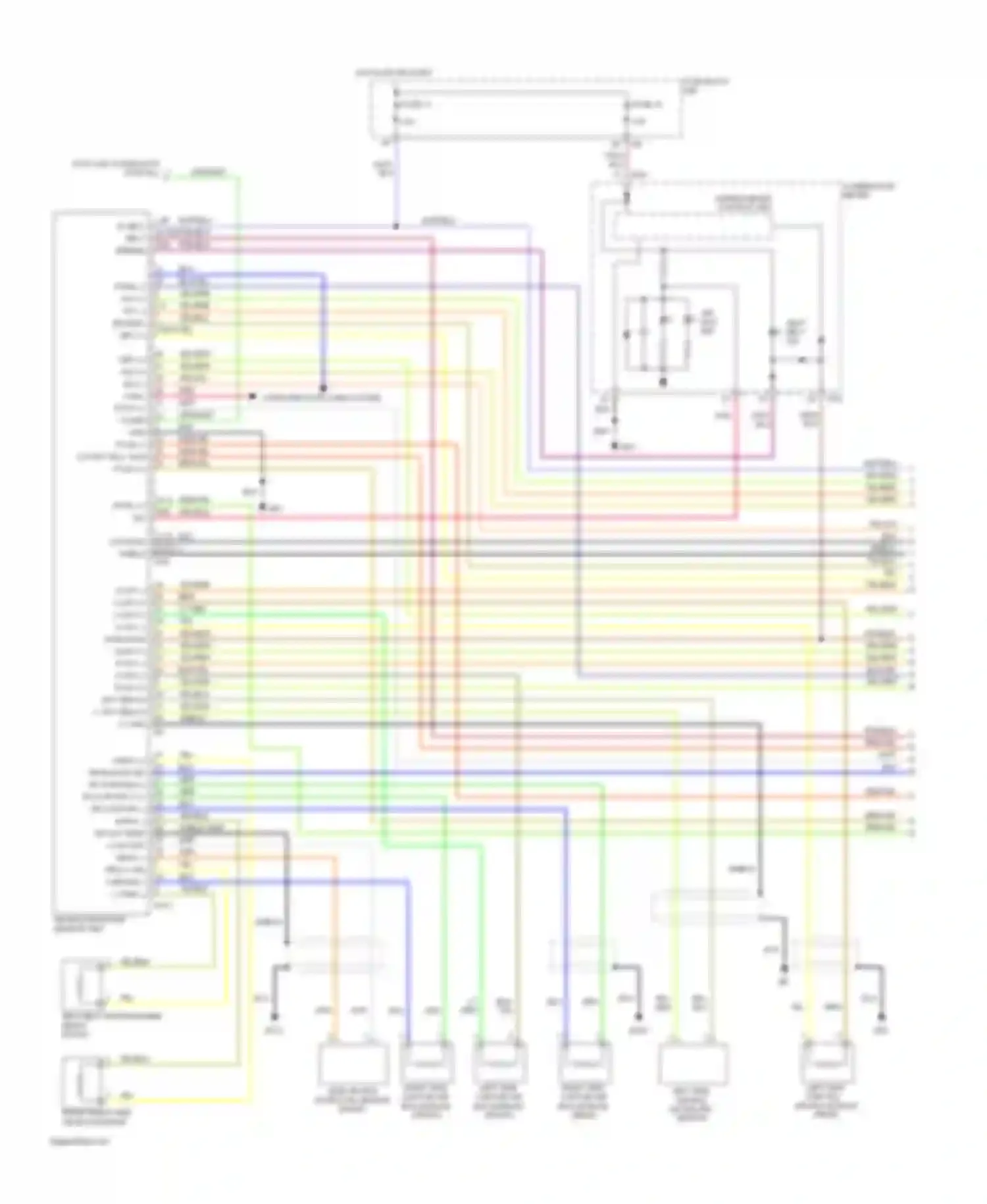 QX56 Infiniti I facelift (2007-2010): Supplemental restraints circuit (1 of 3)
