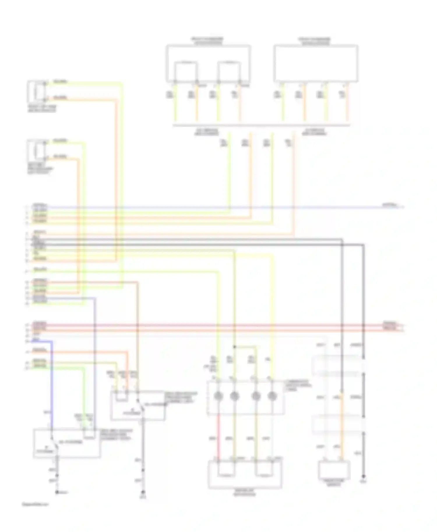 QX56 Infiniti I facelift (2007-2010): Supplemental restraints circuit (2 of 3)