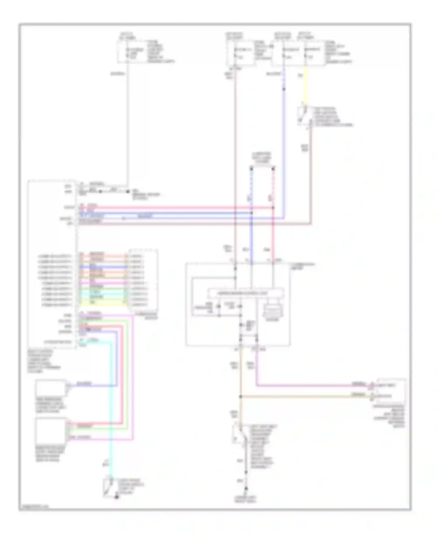 QX56 Infiniti I facelift (2007-2010): Warning systems circuit