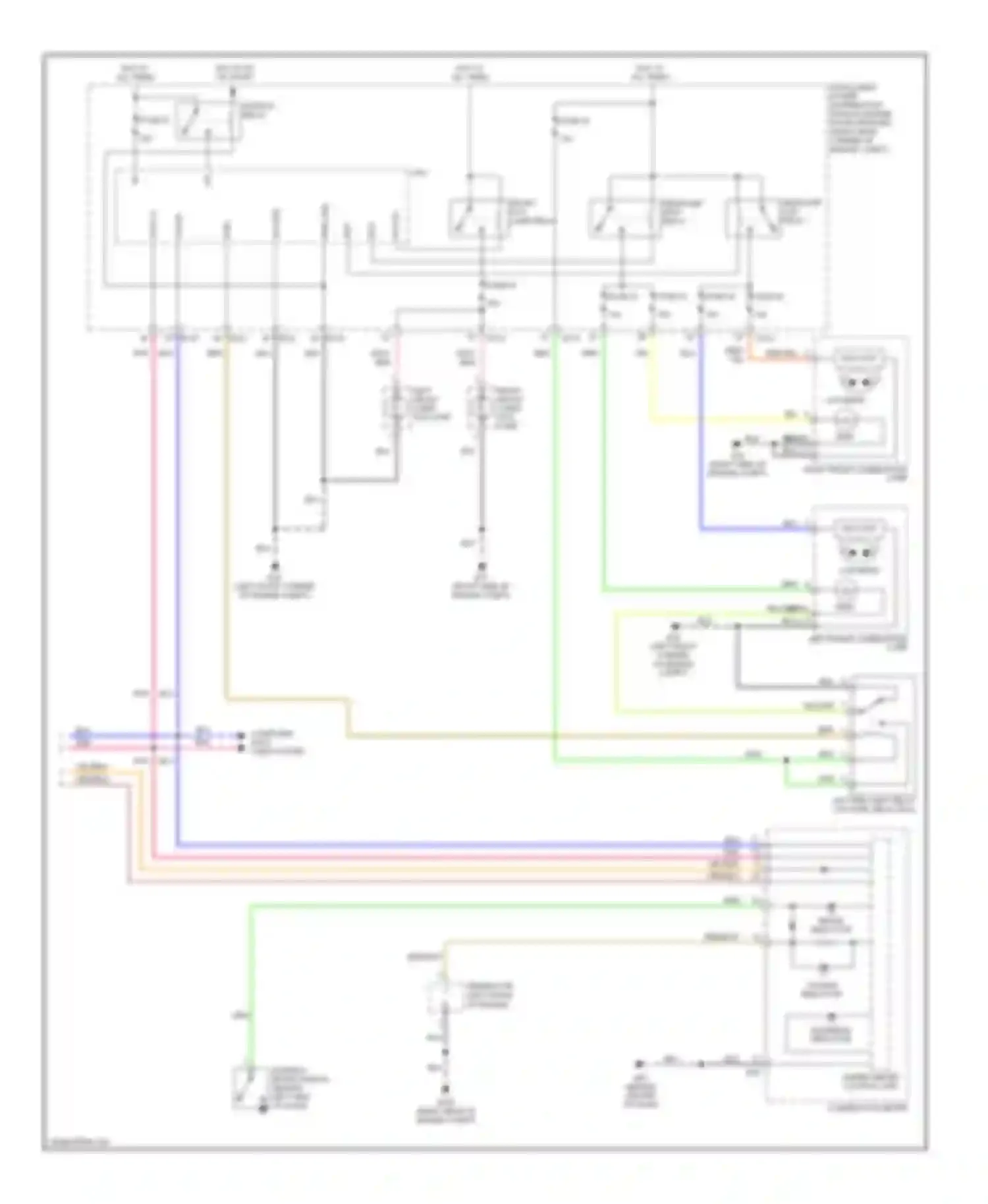 QX56 Infiniti I (2004-2007): Headlights circuit, with drl (2 of 2)