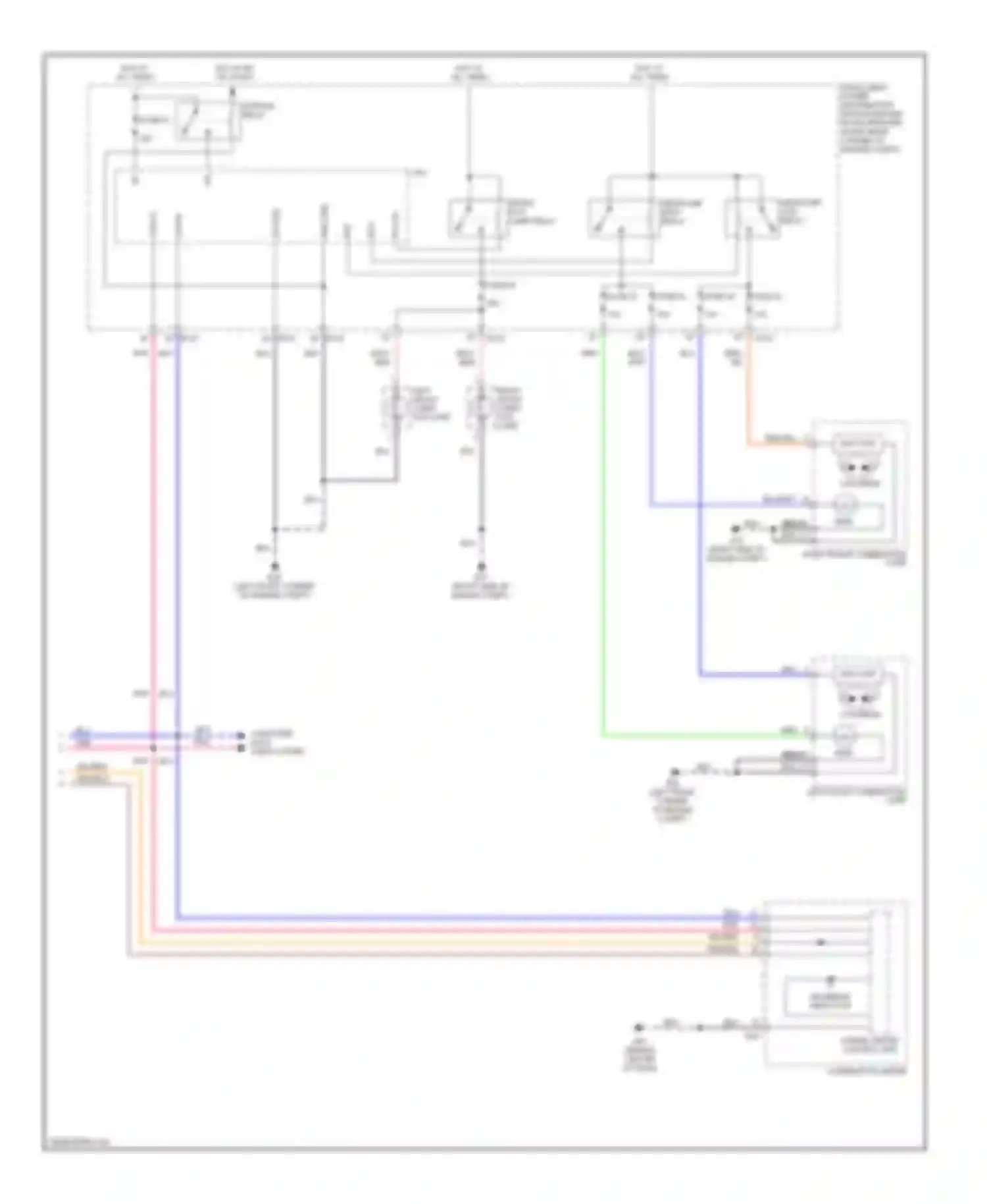 QX56 Infiniti I (2004-2007): Headlights circuit, without drl (2 of 2)
