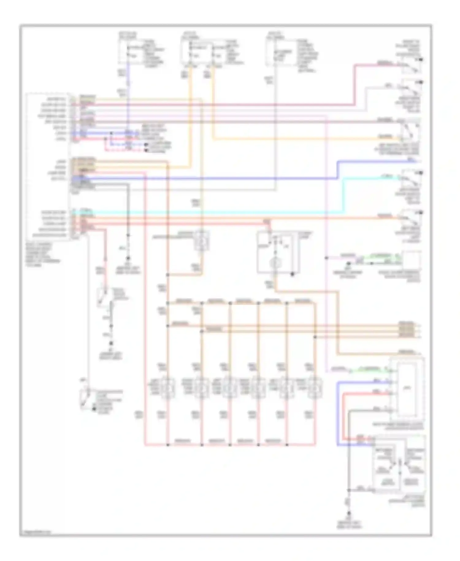 QX56 Infiniti I (2004-2007): Courtesy lamps circuit (1 of 2)