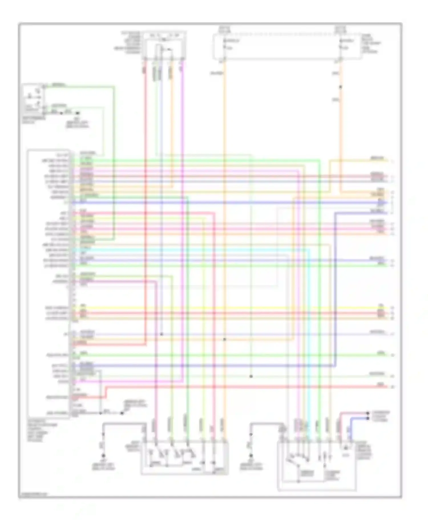 QX56 Infiniti I (2004-2007): Memory systems circuit (1 of 3)