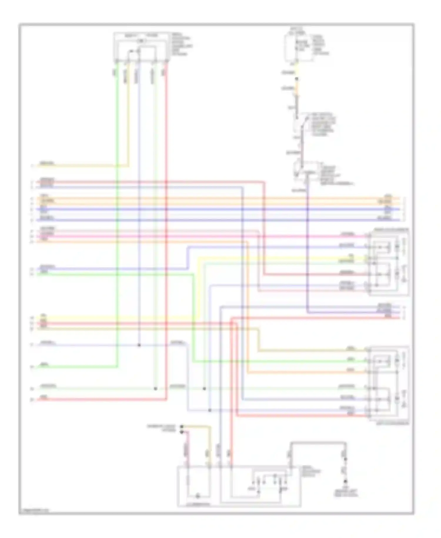 QX56 Infiniti I (2004-2007): Memory systems circuit (2 of 3)