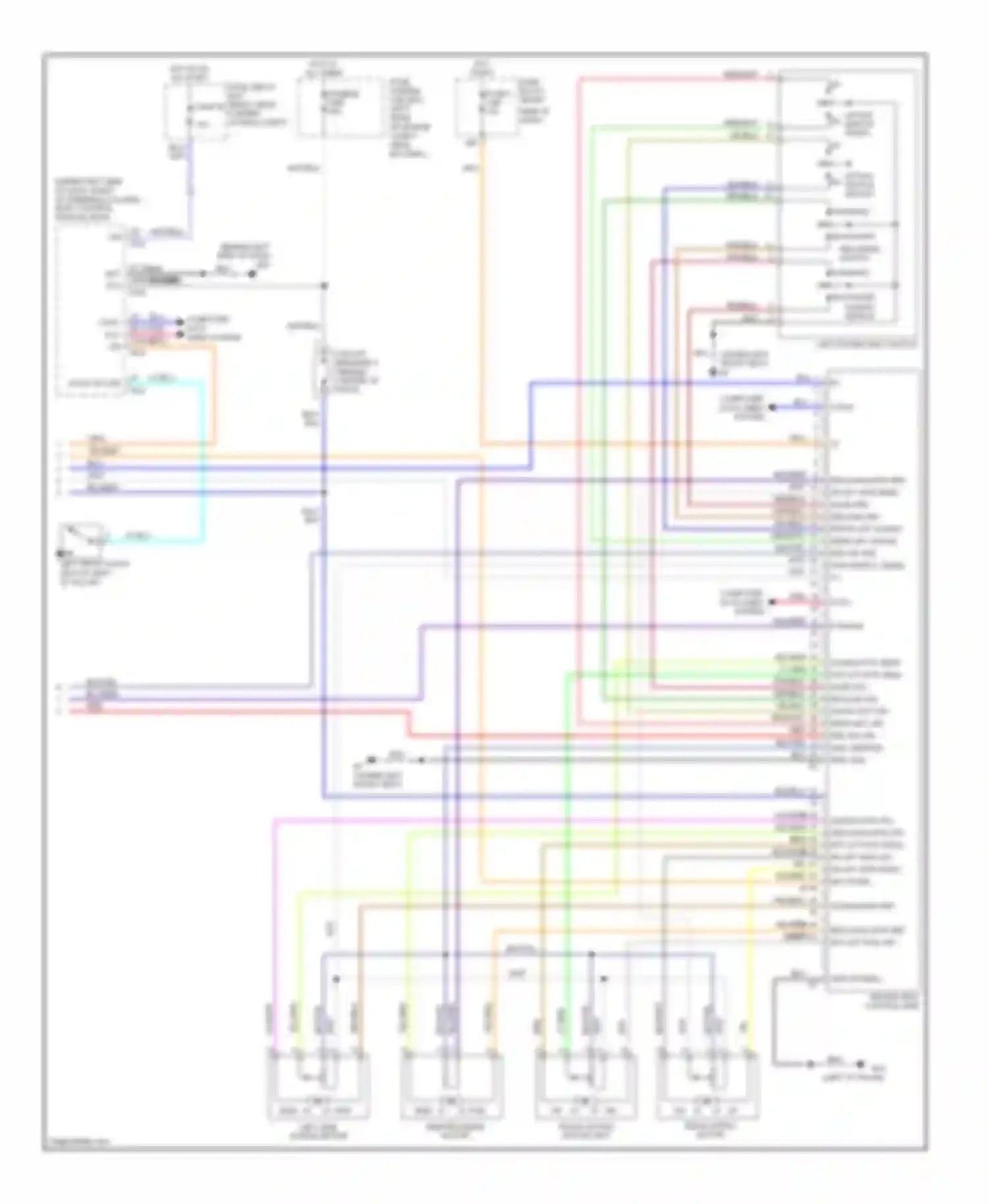 QX56 Infiniti I (2004-2007): Memory systems circuit (3 of 3)