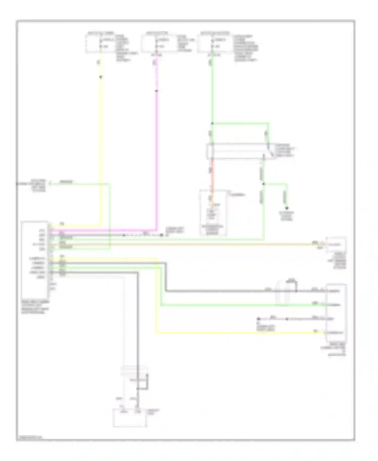 QX56 Infiniti I (2004-2007): Rear camera circuit