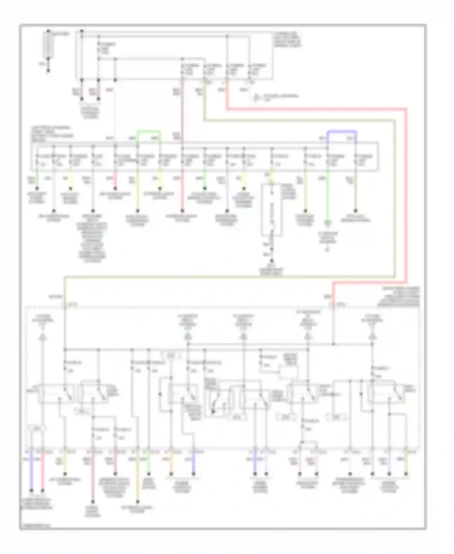QX56 Infiniti I (2004-2007): Power distribution circuit (1 of 3)
