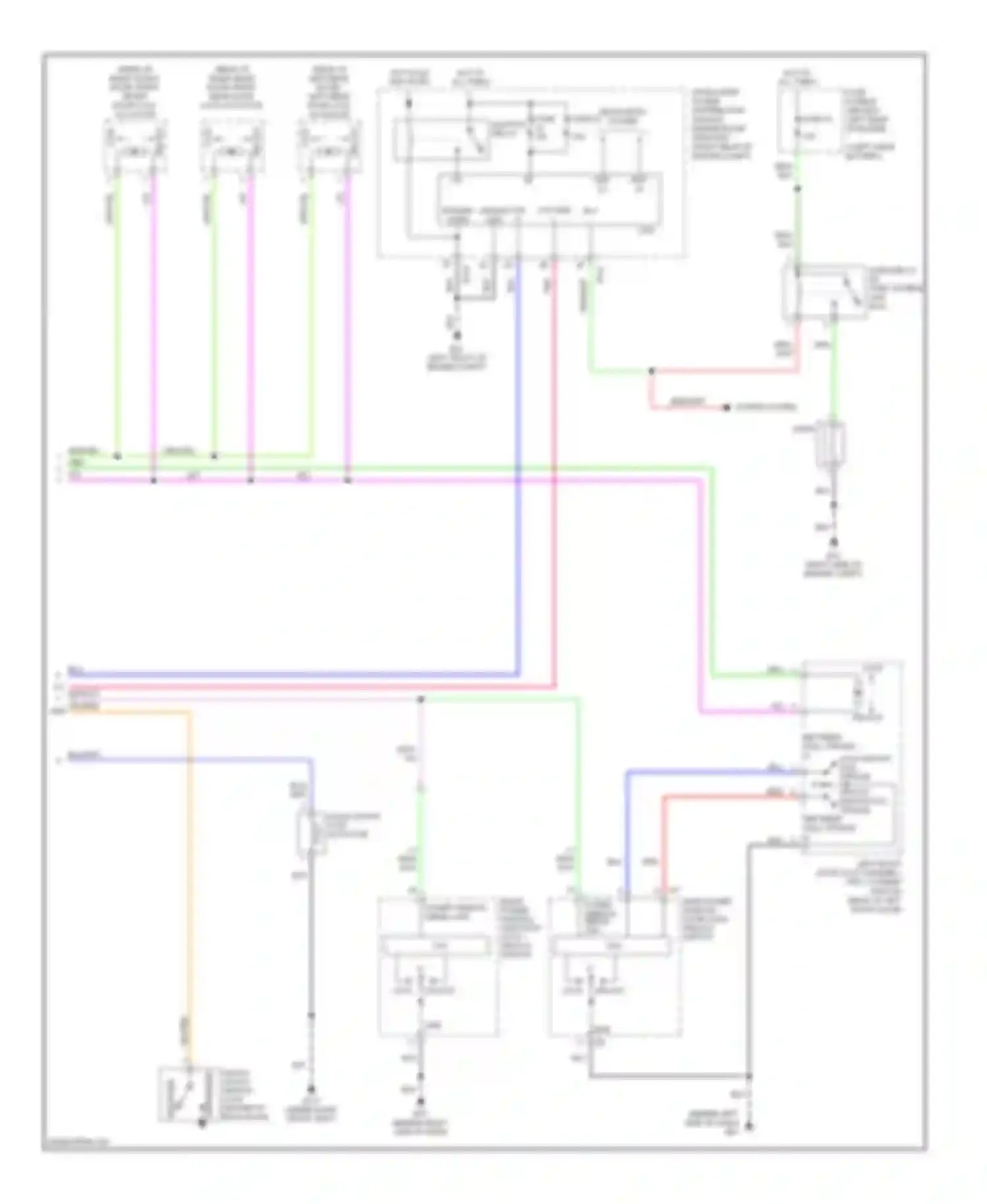 QX56 Infiniti I (2004-2007): Power door locks circuit (2 of 2)
