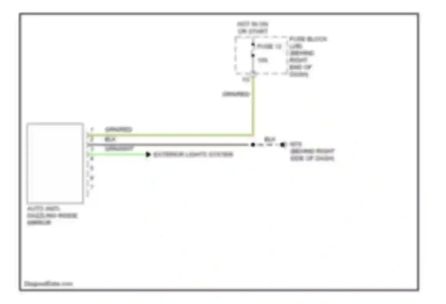 QX56 Infiniti I (2004-2007): Auto anti-dazzling mirror circuit