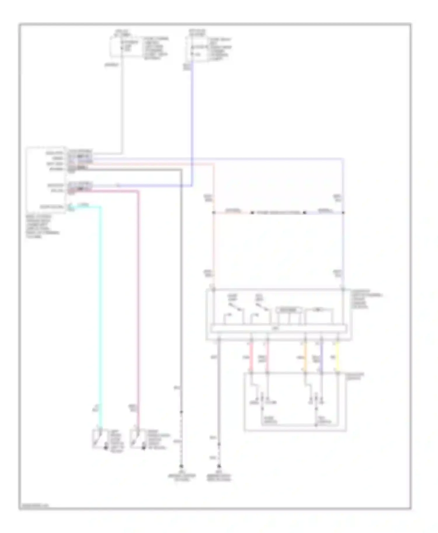 QX56 Infiniti I (2004-2007): Power top/sunroof circuit