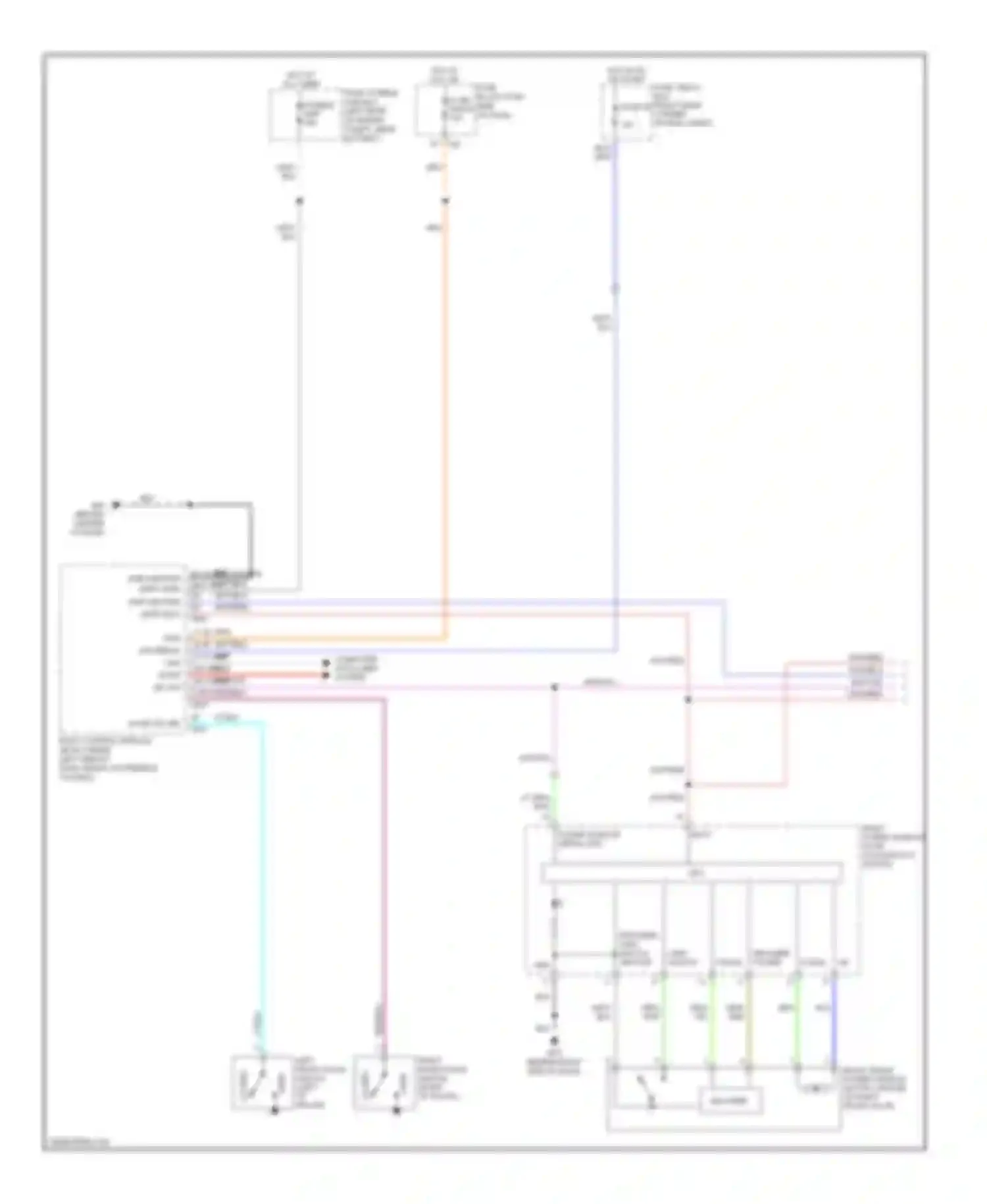 QX56 Infiniti I (2004-2007): Power windows circuit (1 of 2)