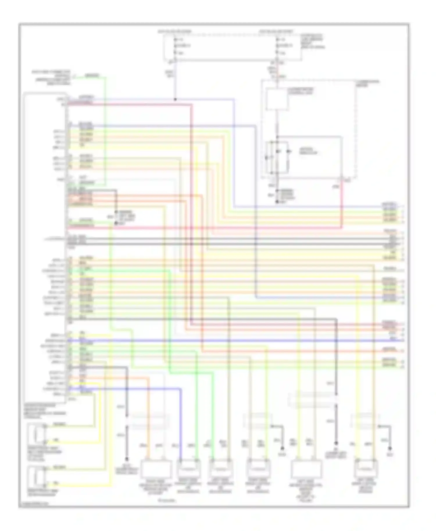 QX56 Infiniti I (2004-2007): Supplemental restraints circuit (1 of 3)