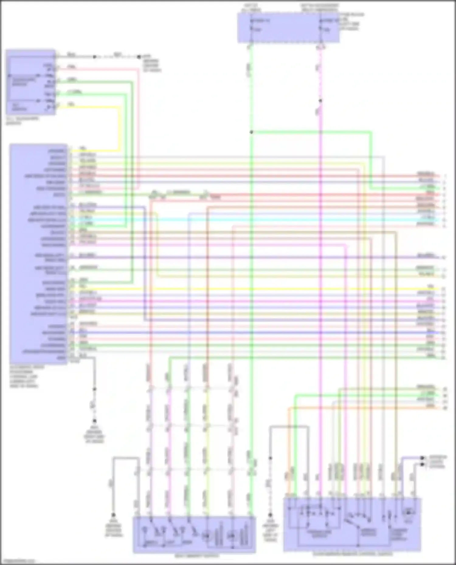 QX56 Infiniti II (2010-2013): Memory systems circuit (1 of 3)