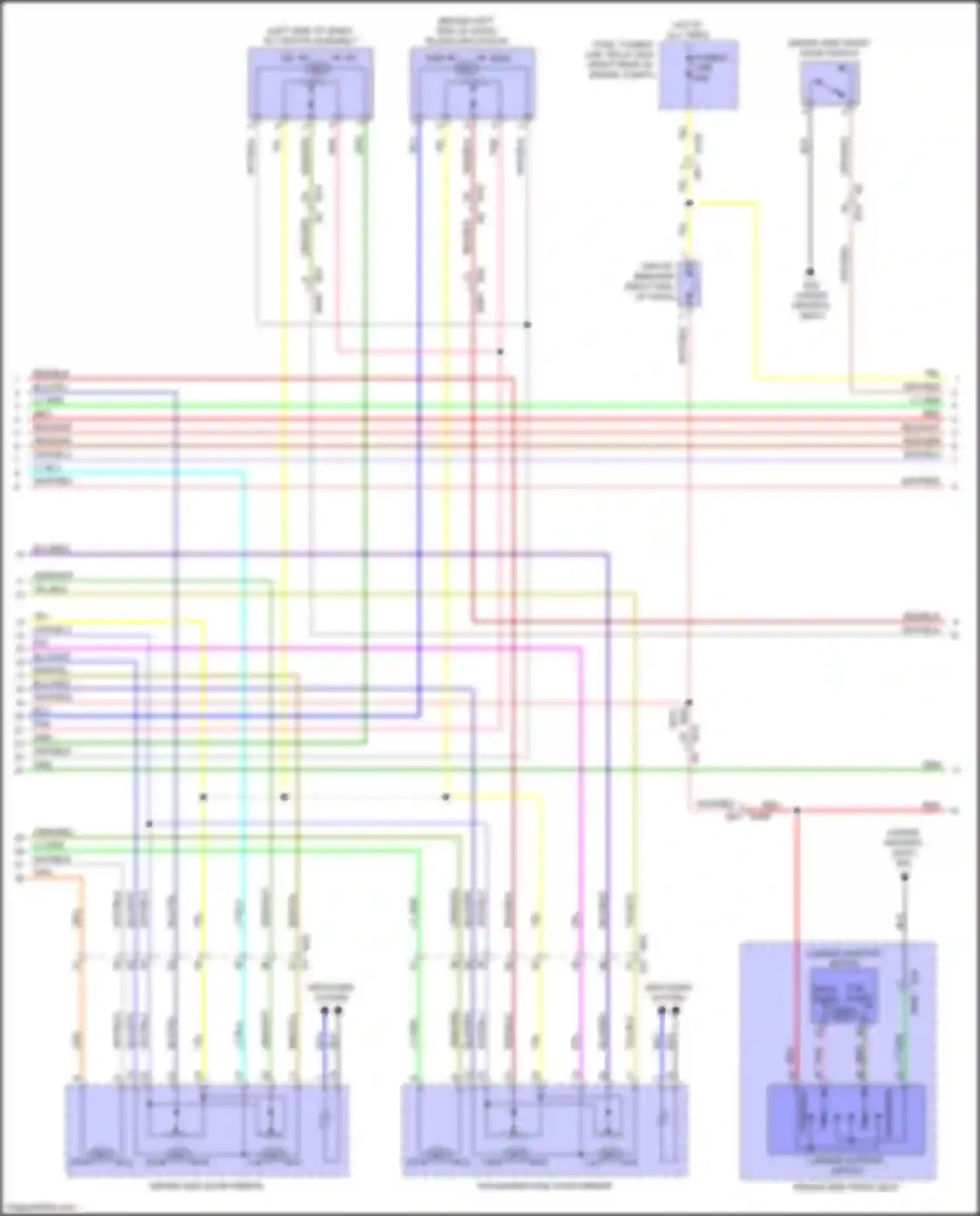 QX56 Infiniti II (2010-2013): Memory systems circuit (2 of 3)