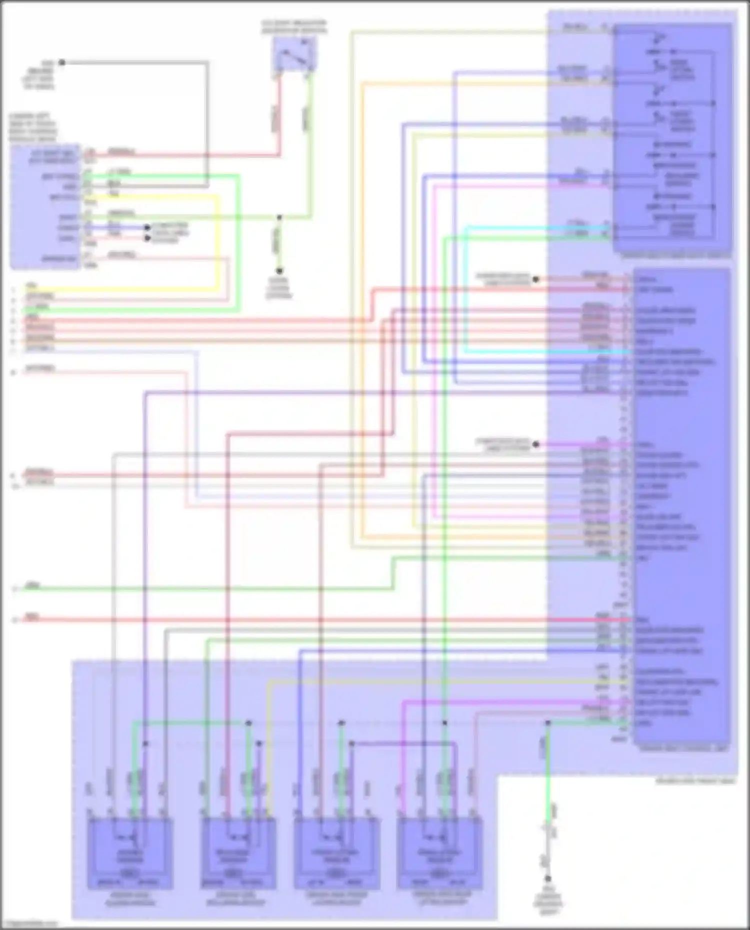 QX56 Infiniti II (2010-2013): Memory systems circuit (3 of 3)