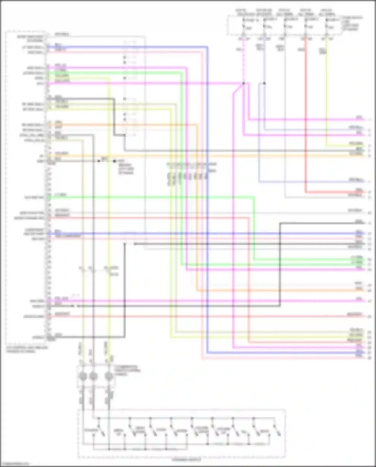 QX56 Infiniti II (2010-2013): Navigation circuit, 13 speakers (1 of 7)