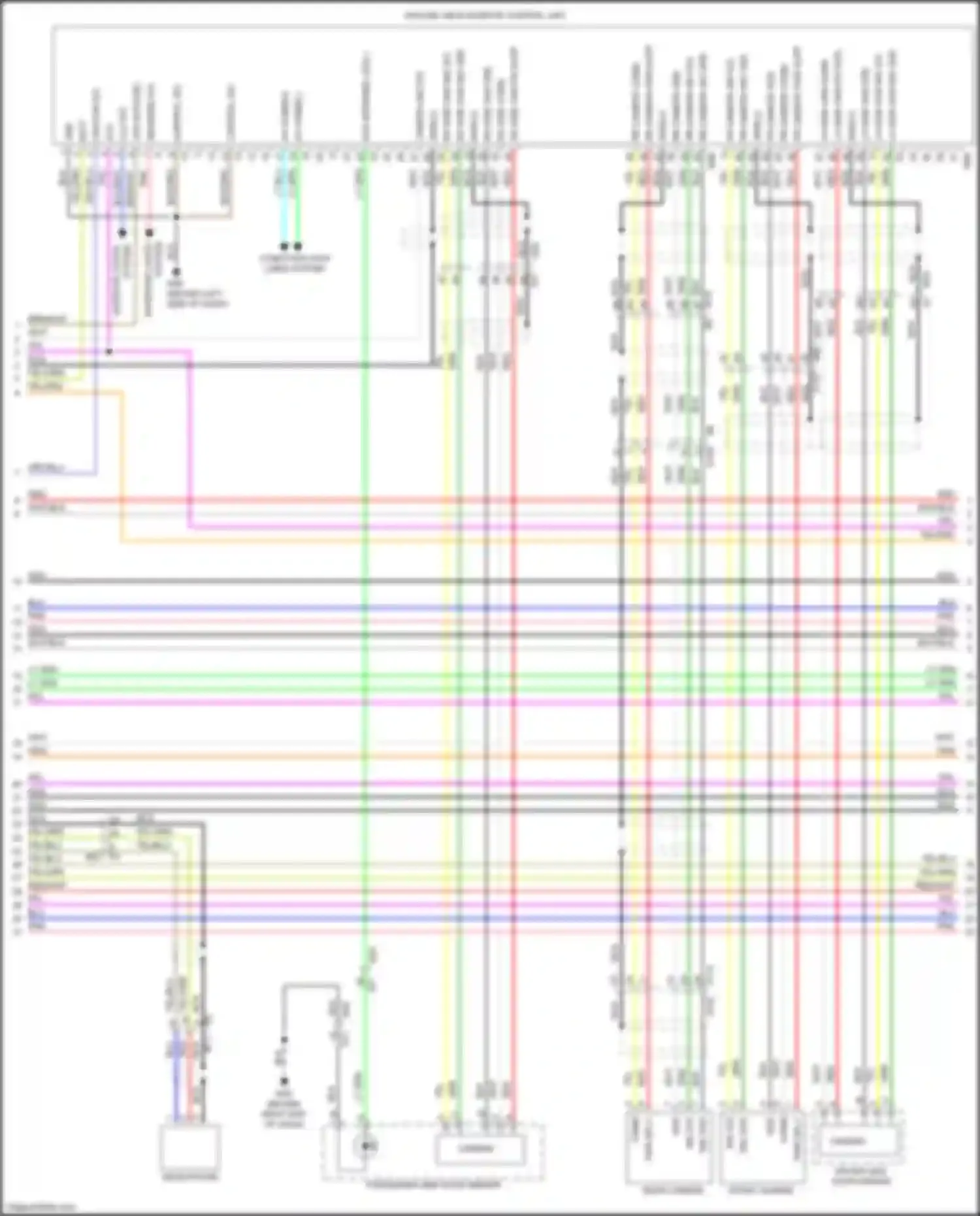 QX56 Infiniti II (2010-2013): Navigation circuit, 13 speakers (3 of 7)