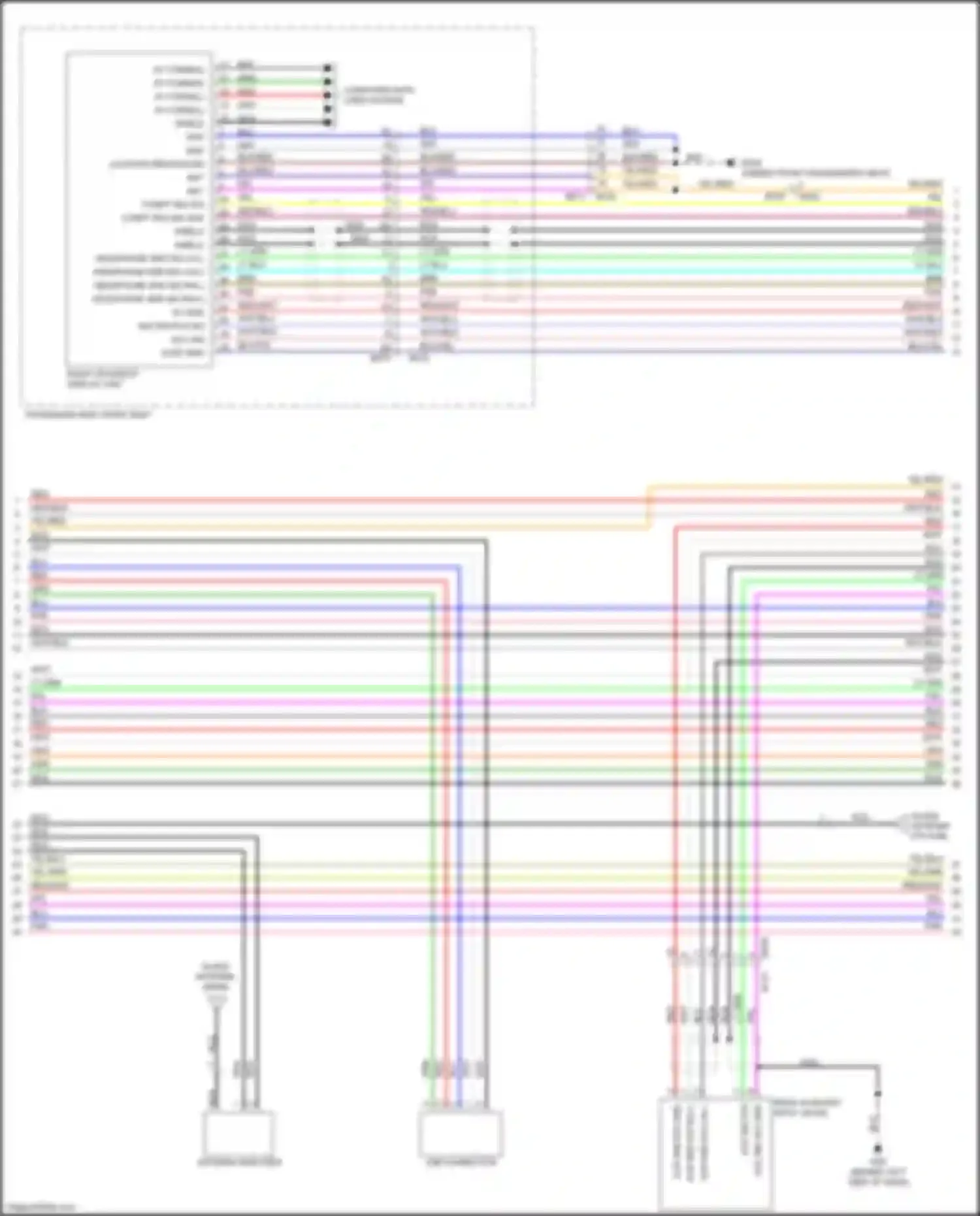 QX56 Infiniti II (2010-2013): Navigation circuit, 13 speakers (5 of 7)