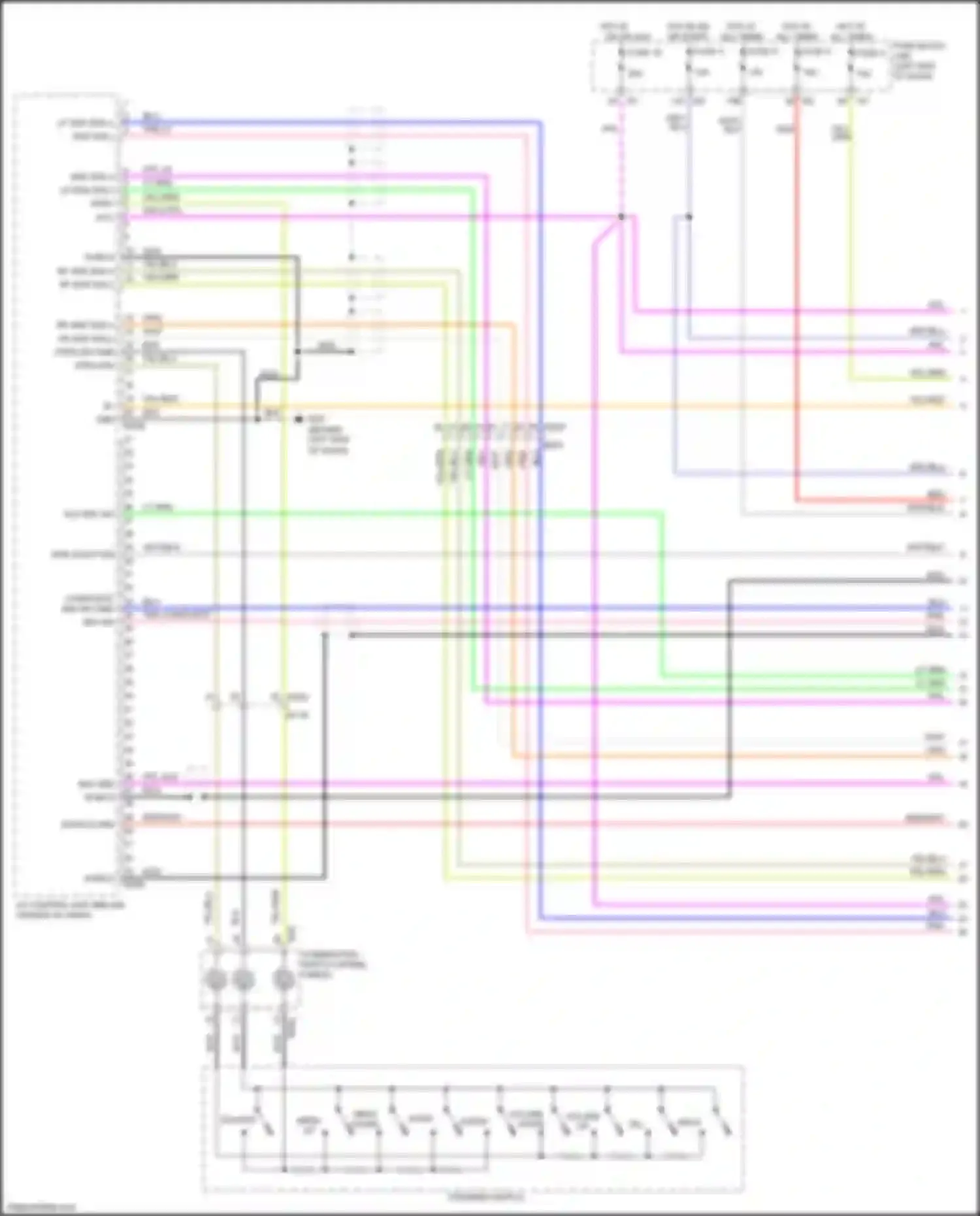 QX56 Infiniti II (2010-2013): Navigation circuit, 15 speakers (1 of 8)