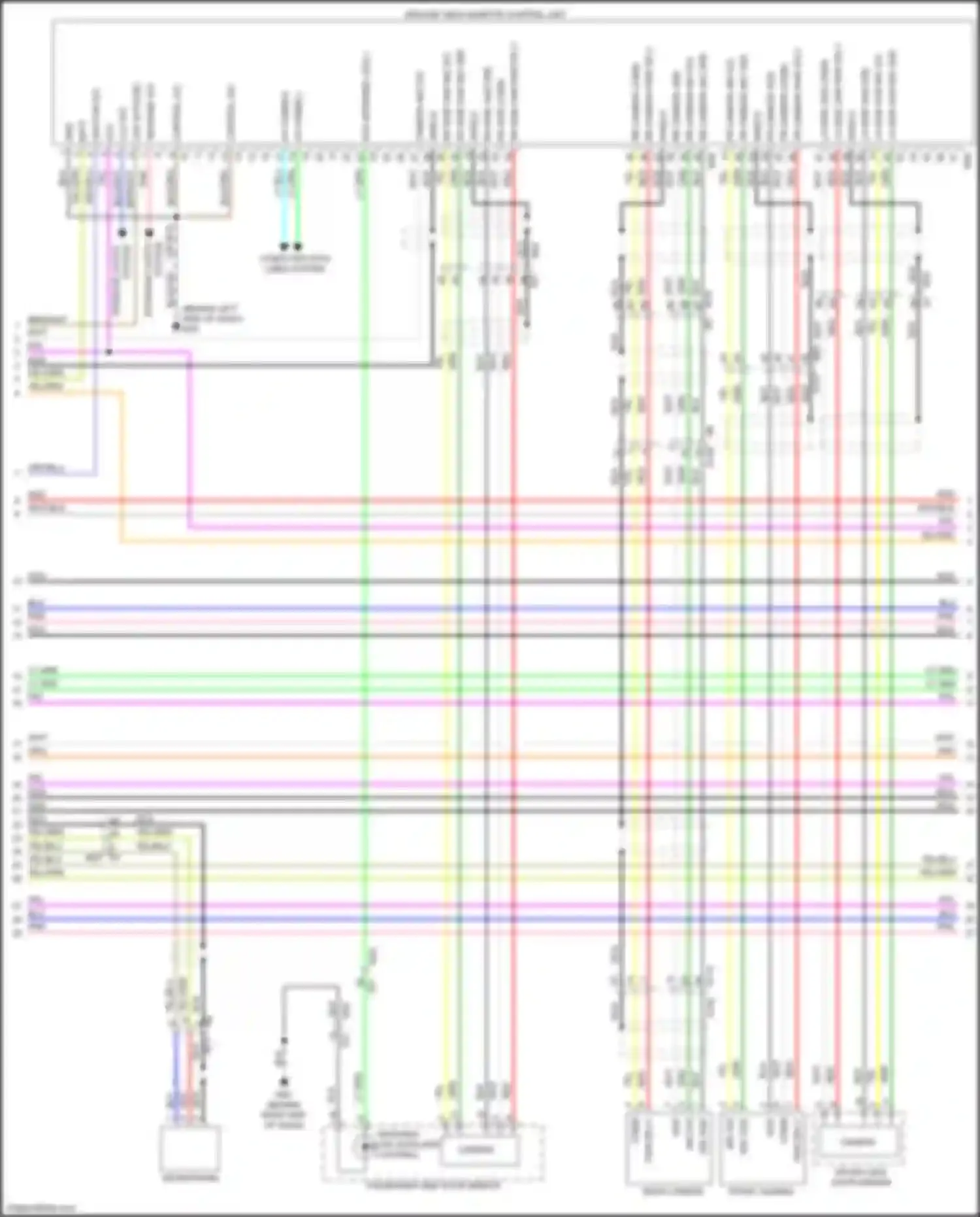 QX56 Infiniti II (2010-2013): Navigation circuit, 15 speakers (3 of 8)