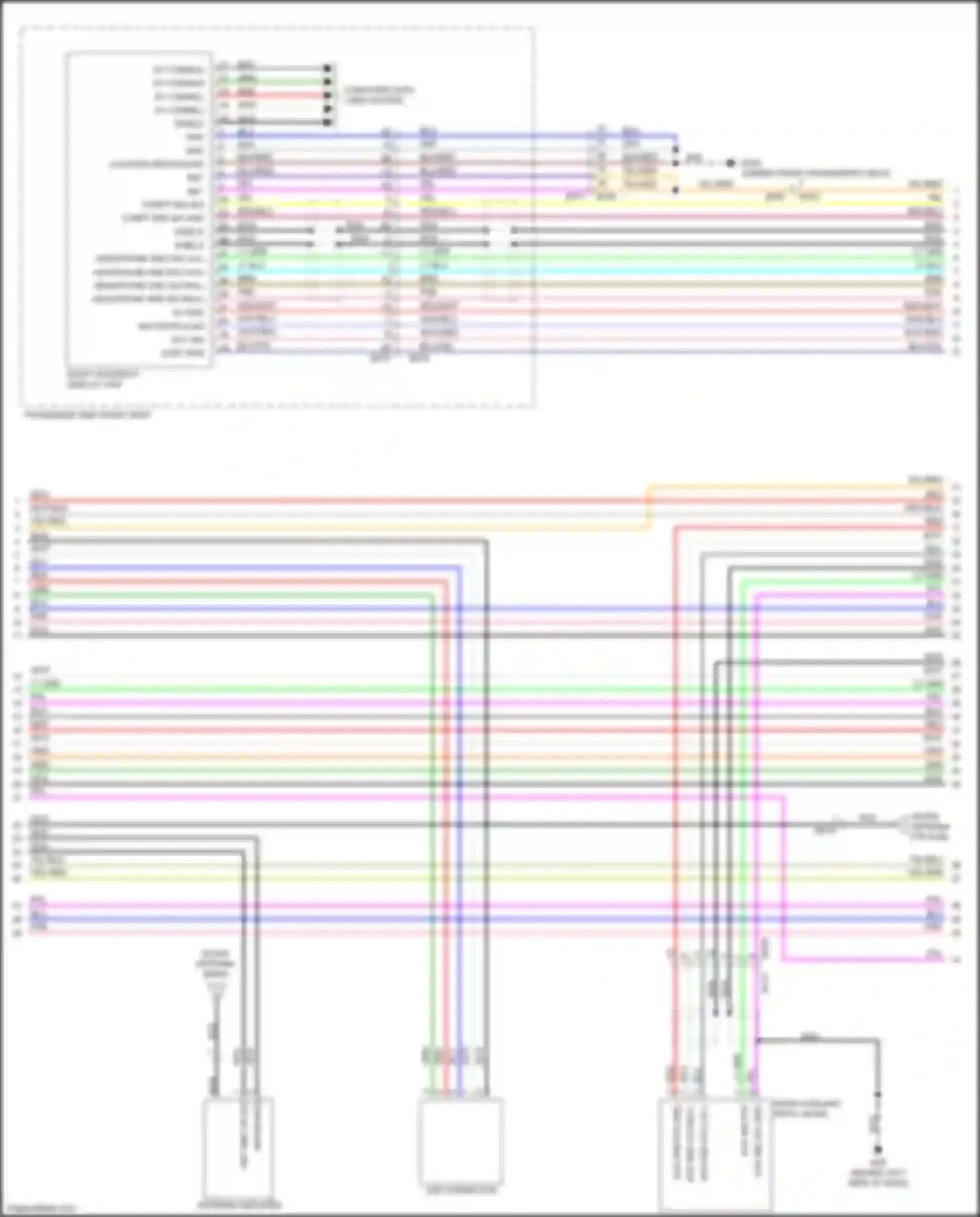 QX56 Infiniti II (2010-2013): Navigation circuit, 15 speakers (5 of 8)