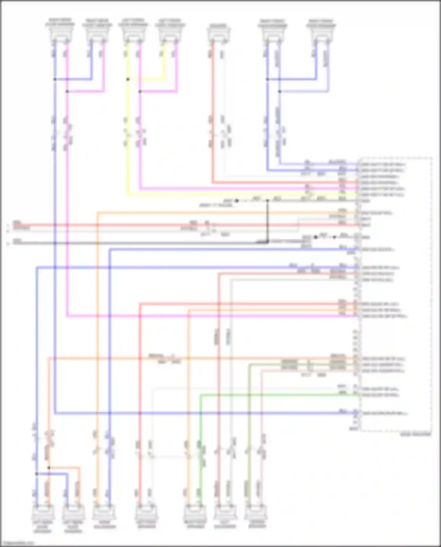 QX56 Infiniti II (2010-2013): Navigation circuit, 15 speakers (8 of 8)