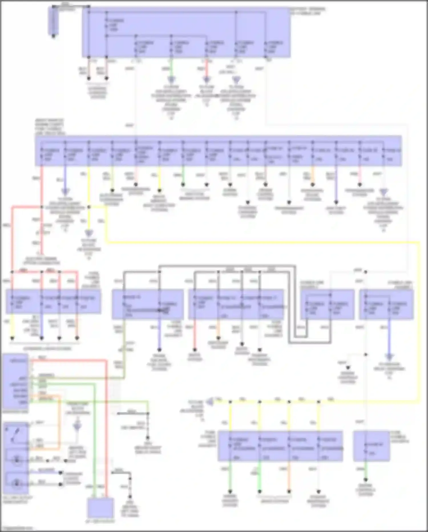 QX56 Infiniti II (2010-2013): Power distribution circuit (1 of 3)