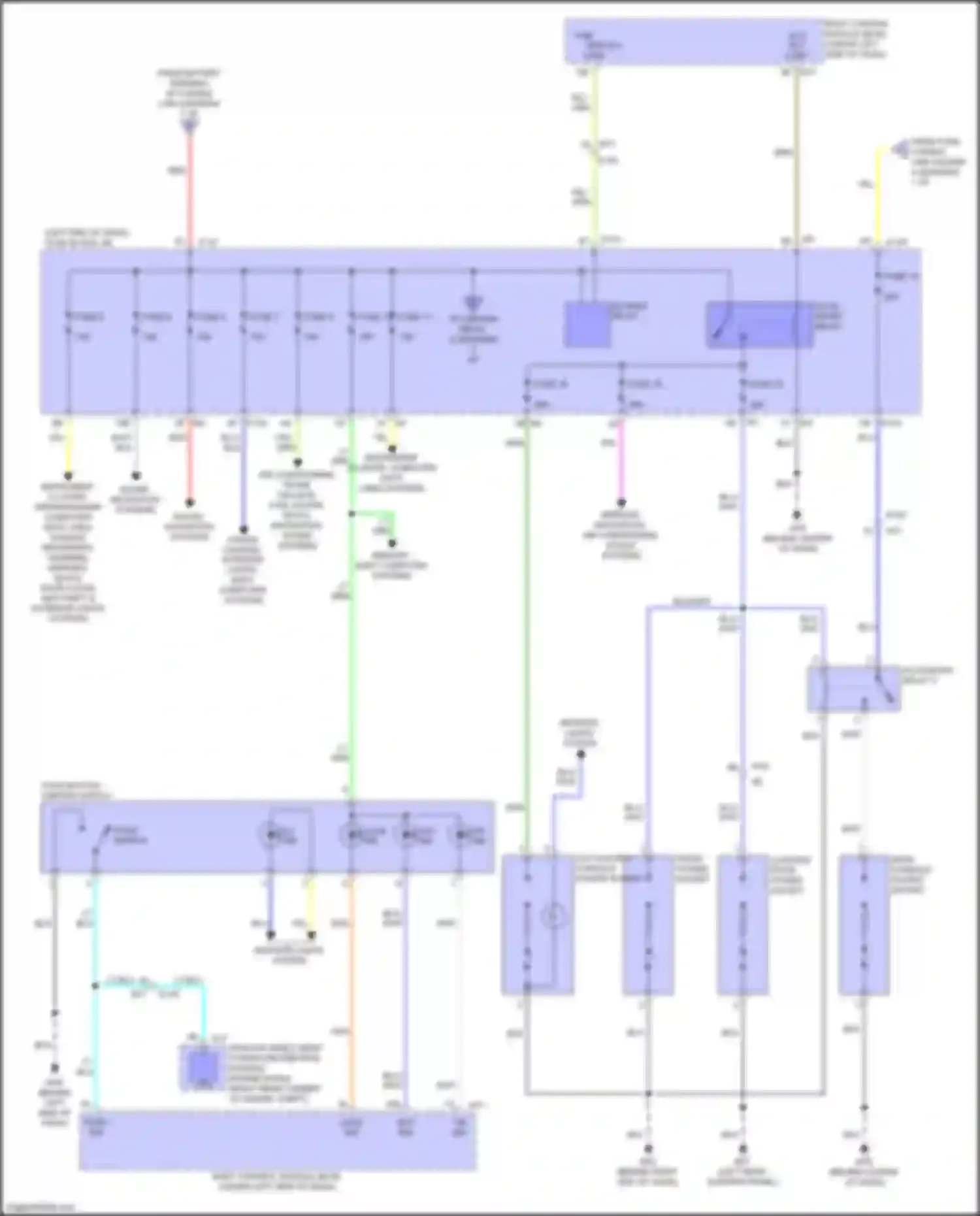 QX56 Infiniti II (2010-2013): Power distribution circuit (2 of 3)