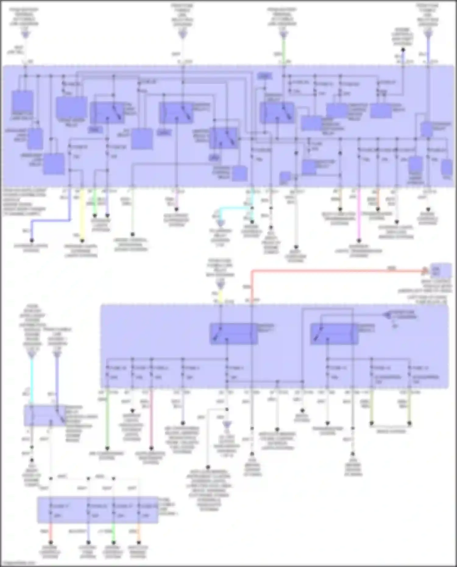 QX56 Infiniti II (2010-2013): Power distribution circuit (3 of 3)