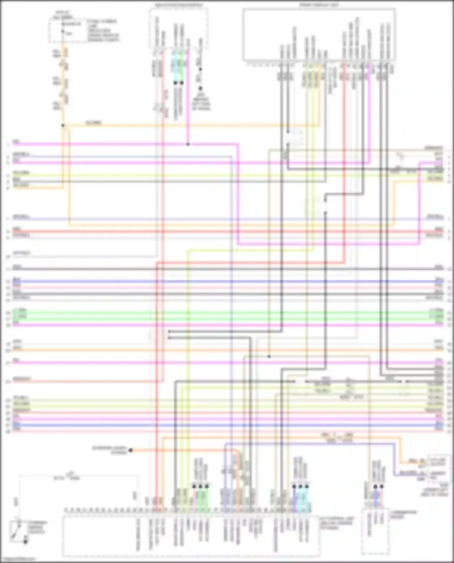 QX56 Infiniti II (2010-2013): Radio circuit, 13 speakers (2 of 7)