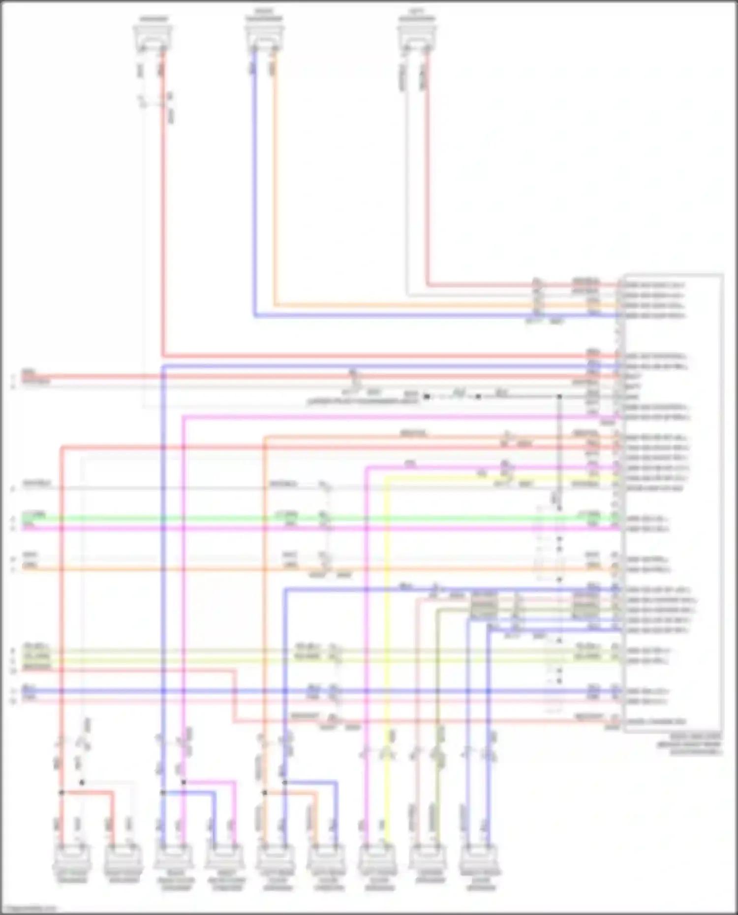QX56 Infiniti II (2010-2013): Radio circuit, 13 speakers (7 of 7)