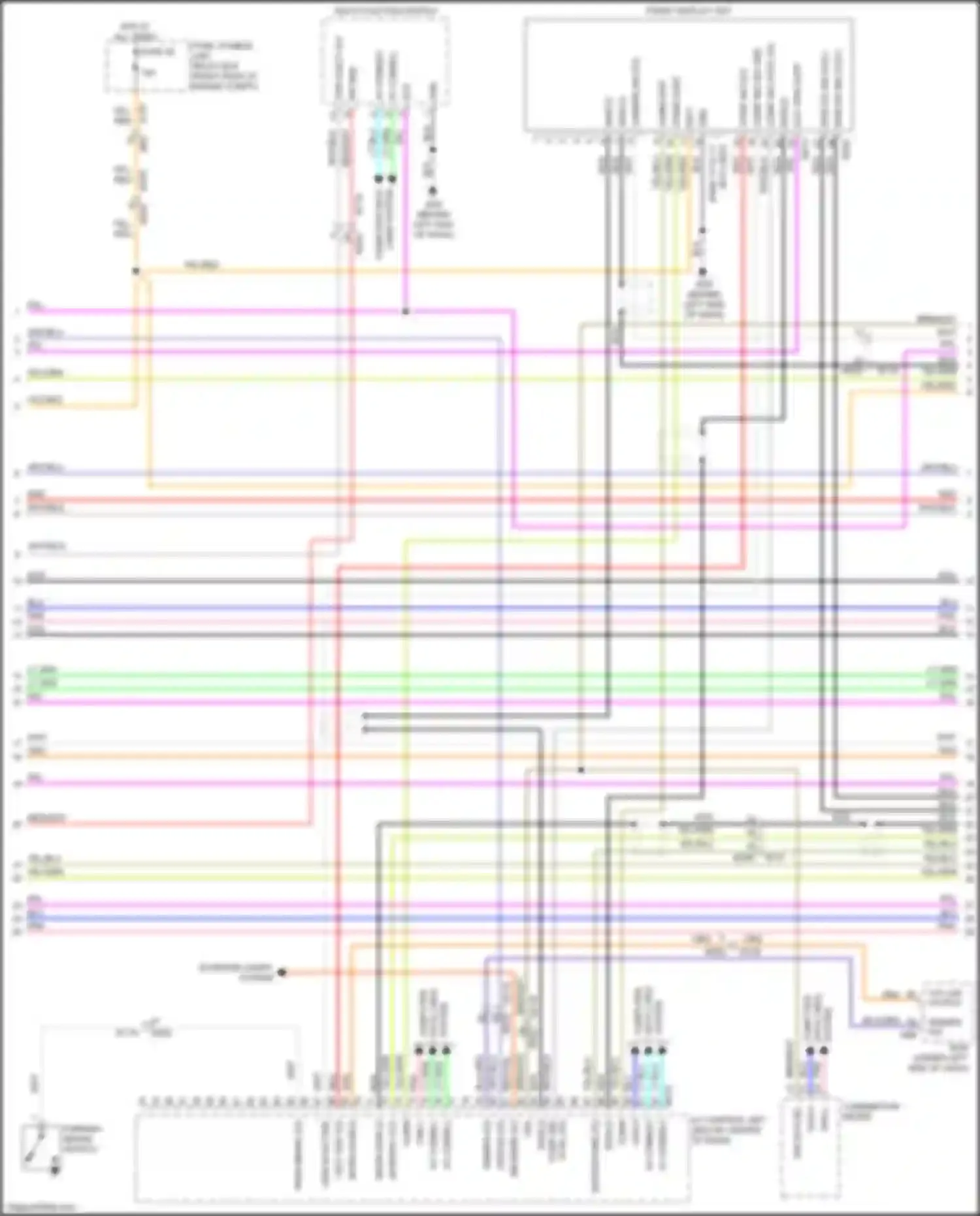 QX56 Infiniti II (2010-2013): Radio circuit, 15 speakers (2 of 8)