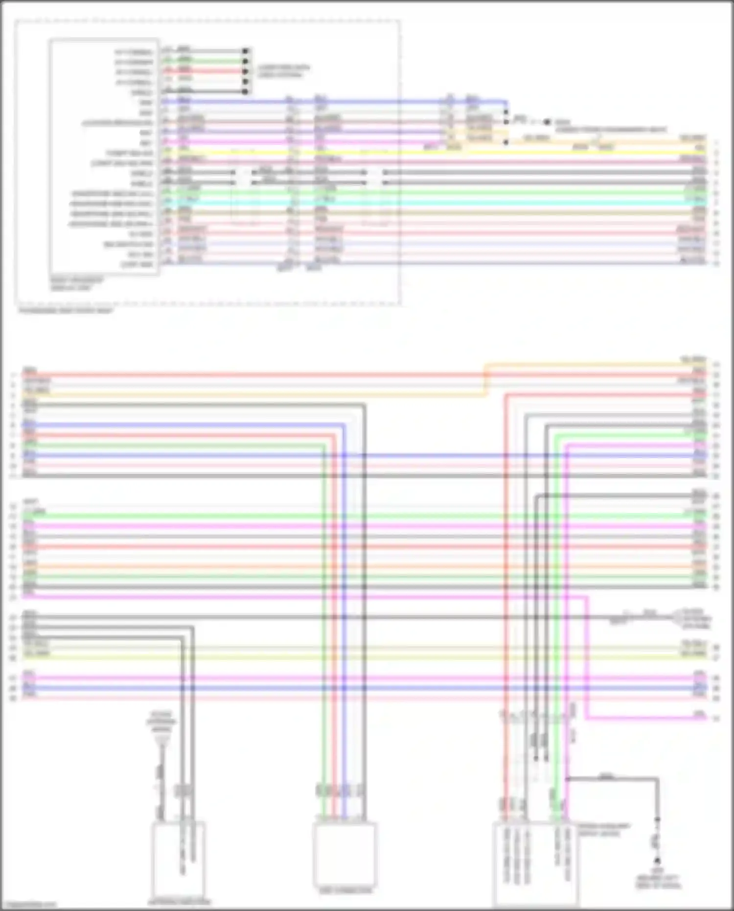 QX56 Infiniti II (2010-2013): Radio circuit, 15 speakers (5 of 8)