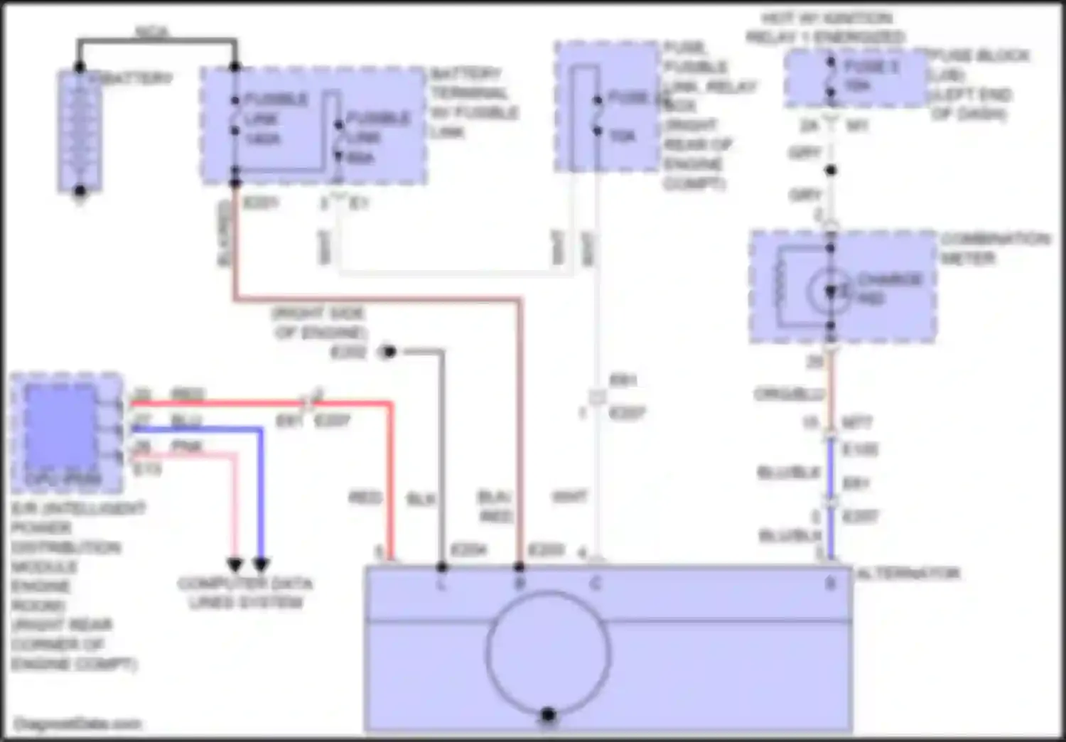 QX56 Infiniti II (2010-2013): Charging circuit