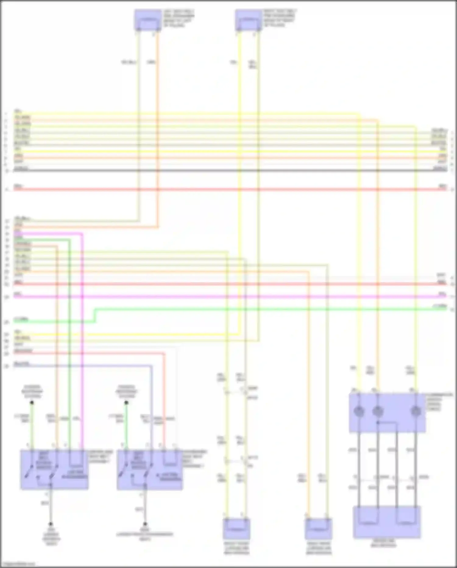 QX56 Infiniti II (2010-2013): Supplemental restraints circuit (2 of 3)