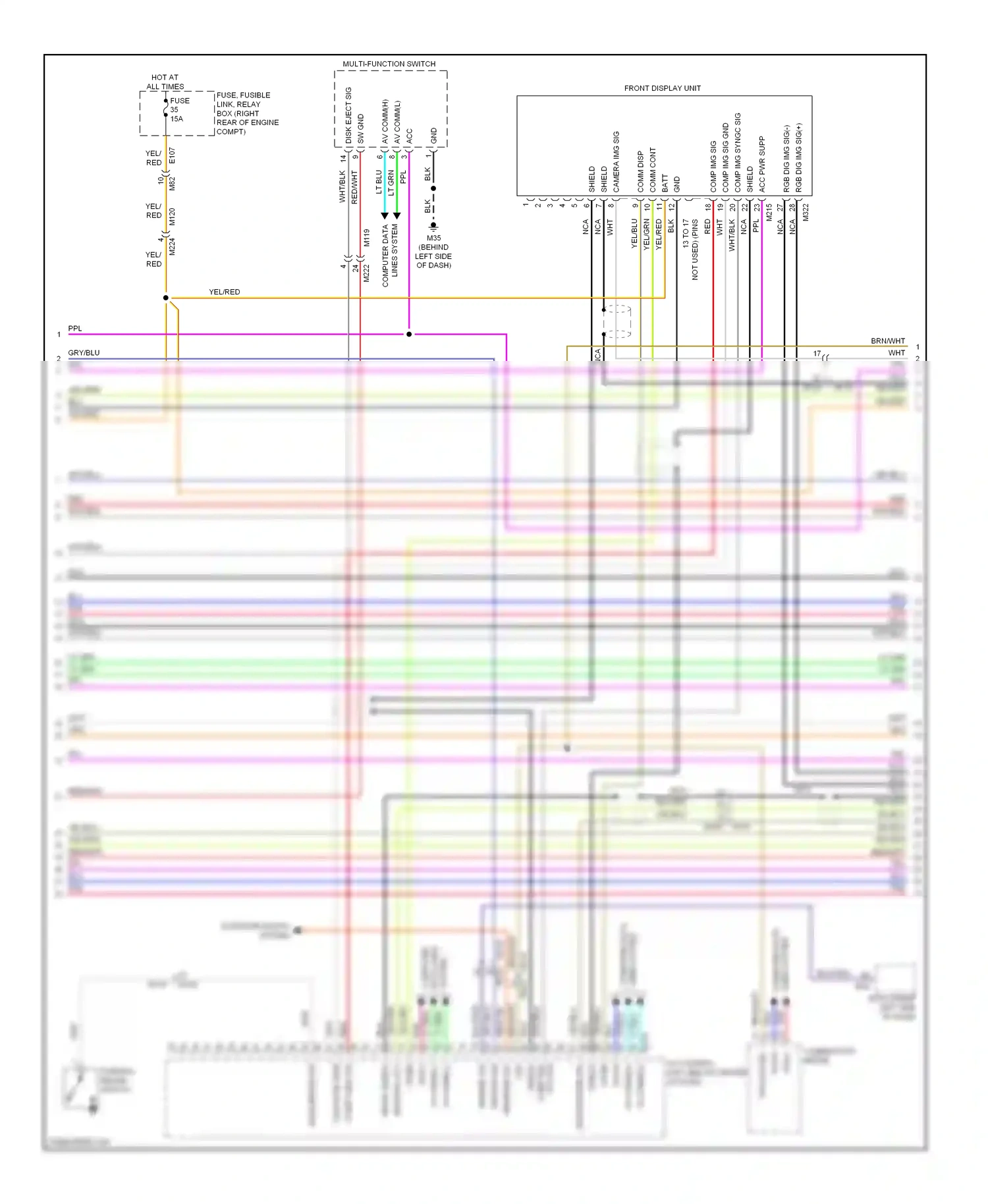 Infiniti QX56 II (2010-2013) multi- function switch wiring diagram  (8 of 11)