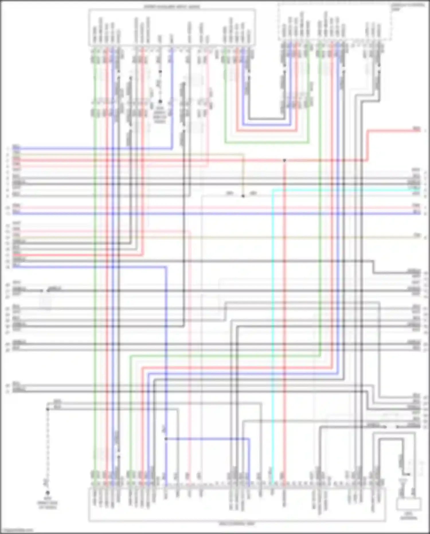 QX60 Infiniti I facelift (2016-2021): Navigation circuit, except hybrid w/o center point audio (5 of 6)