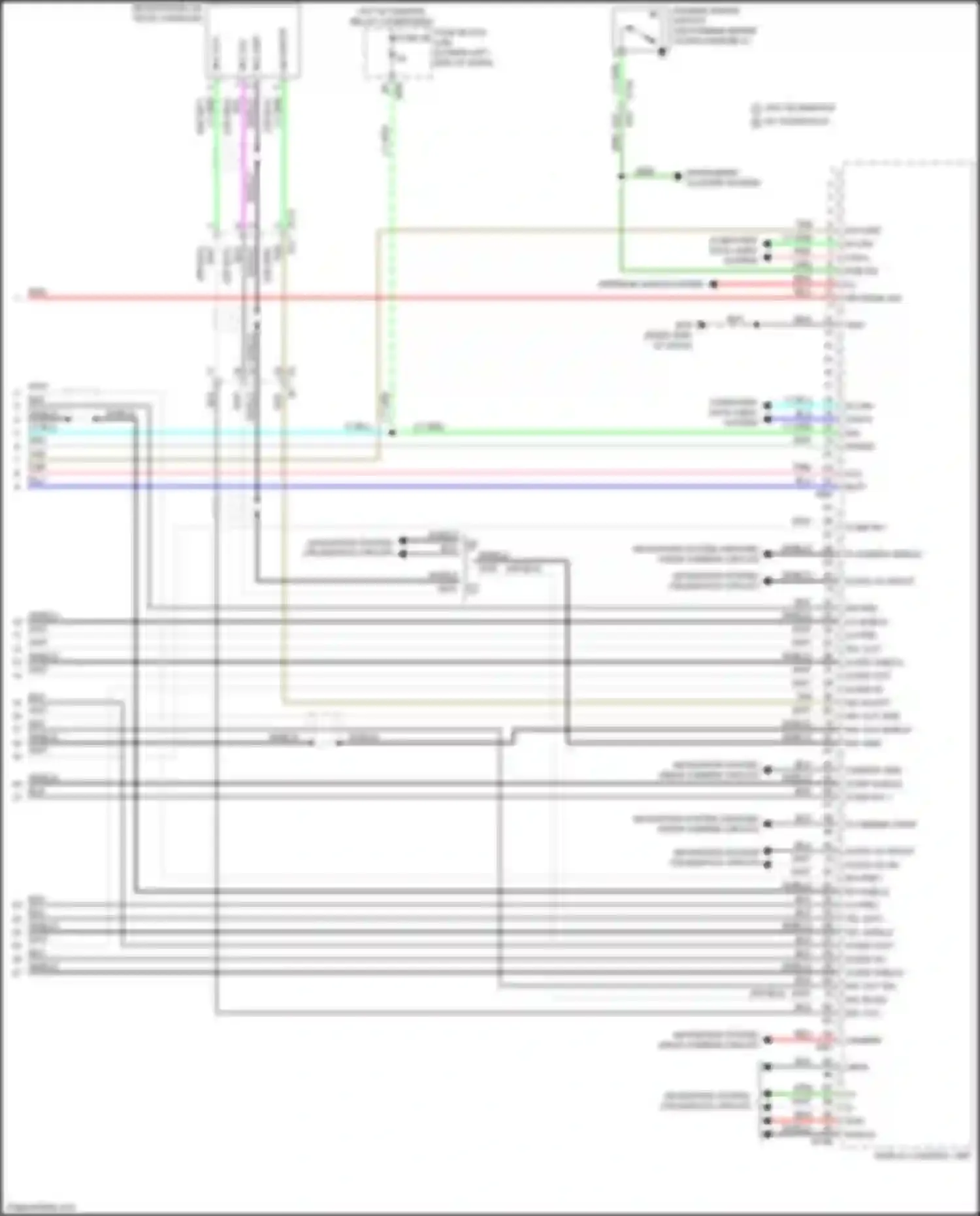 QX60 Infiniti I facelift (2016-2021): Radio circuit, except hybrid bose w/ center point audio (7 of 7)