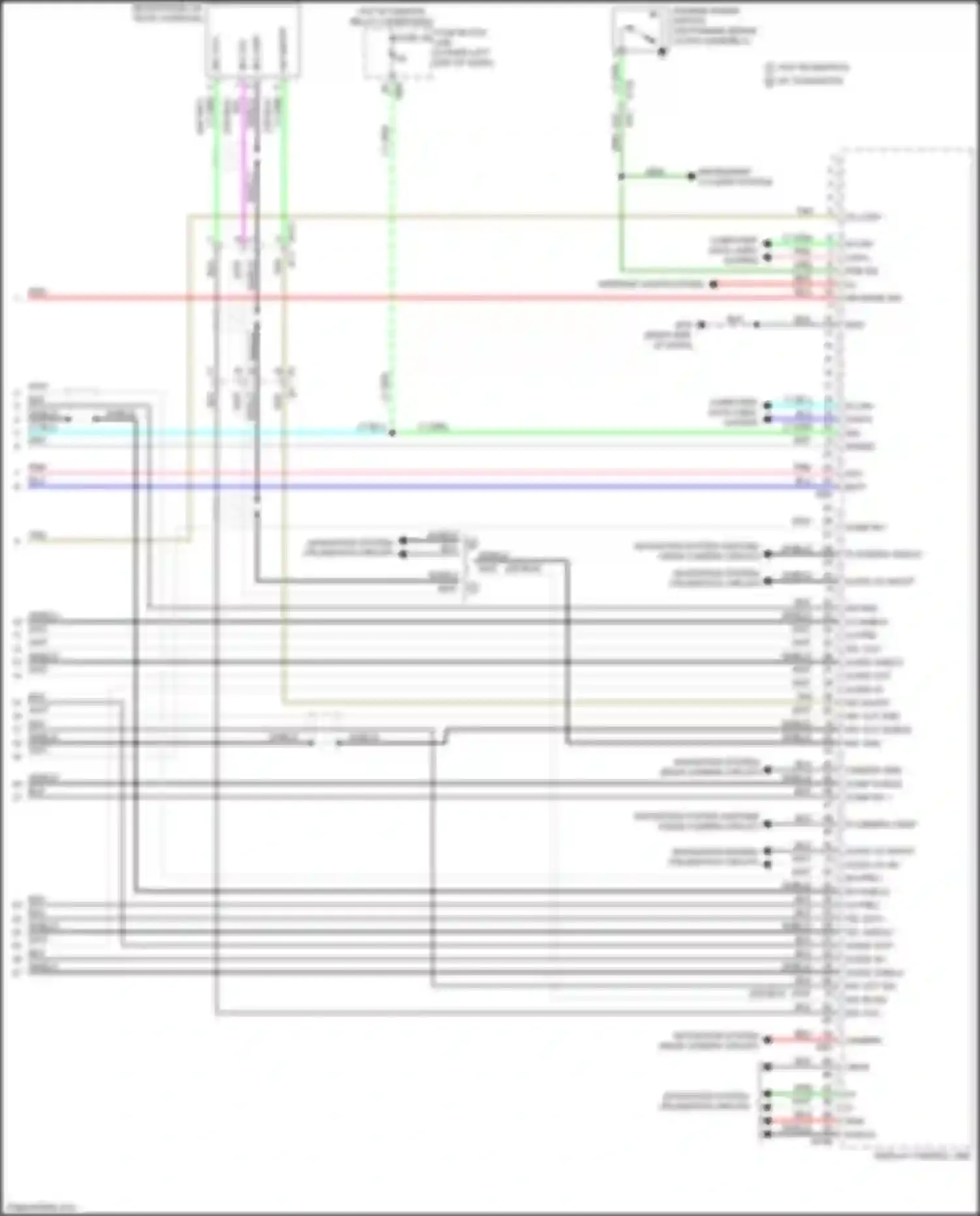 QX60 Infiniti I facelift (2016-2021): Radio circuit, except hybrid bose w/o center point audio (6 of 6)