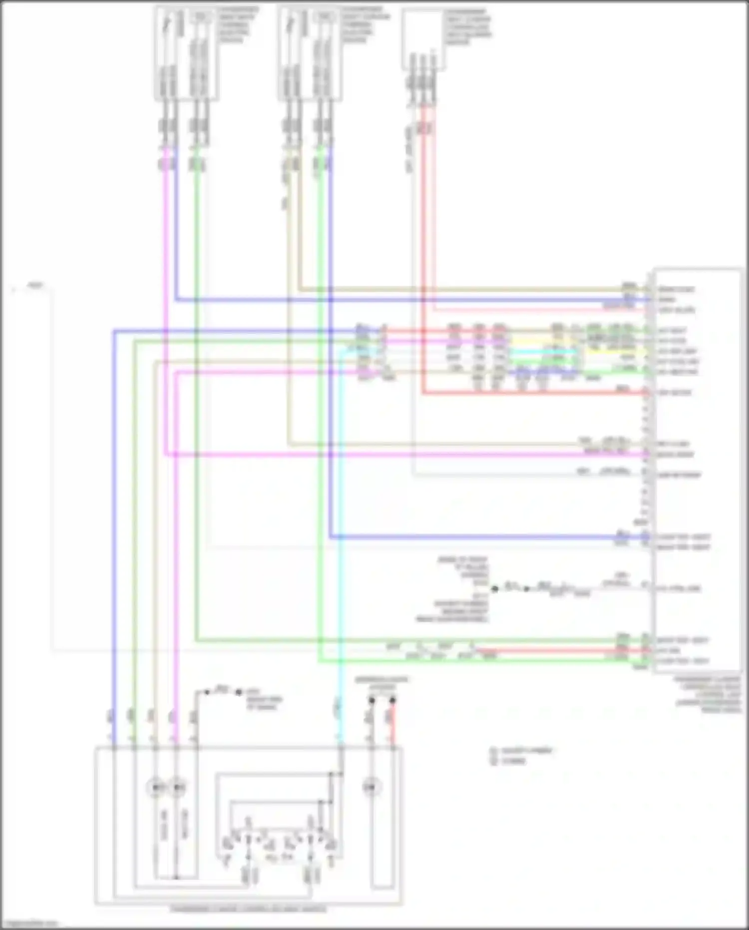 Wiring diagram a/c cool ind for Infiniti QX60 I facelift (2016-2021) (2 of 2)
