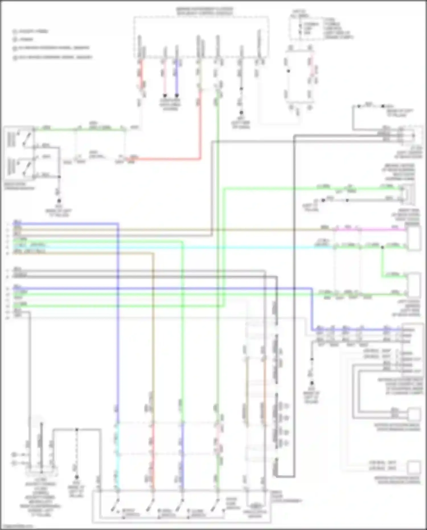 Wiring diagram bat power f/l for Infiniti QX60 I facelift (2016-2021) (1 of 2)