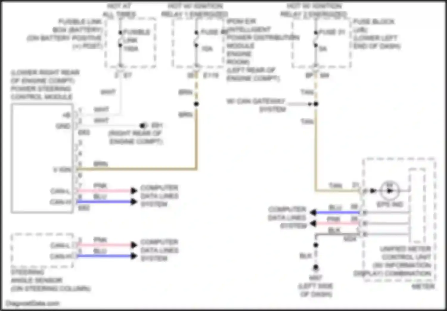 Wiring diagram blk for Infiniti QX60 I facelift (2016-2021) (163 of 179)