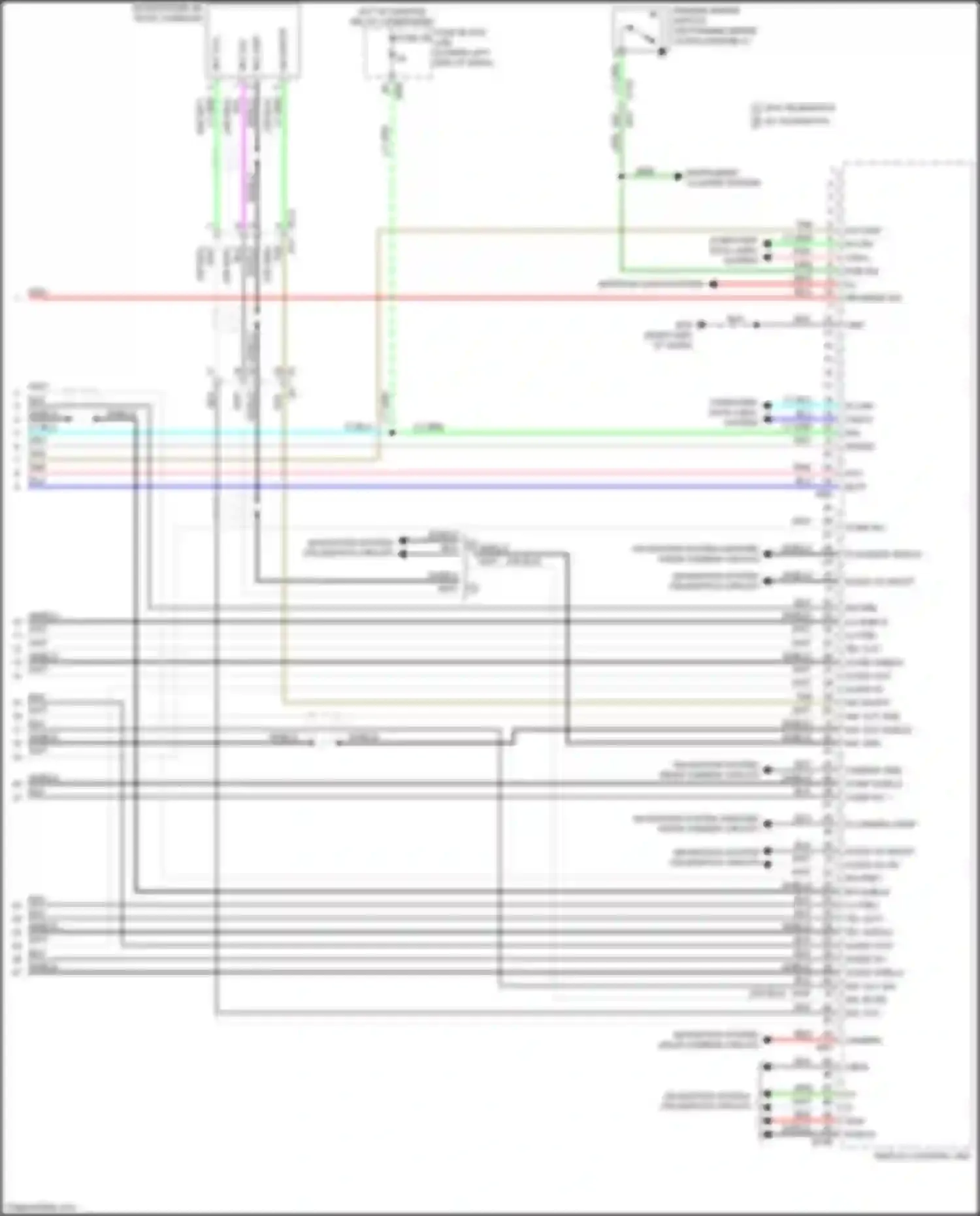 Wiring diagram camera v + for Infiniti QX60 I facelift (2016-2021) (1 of 6)