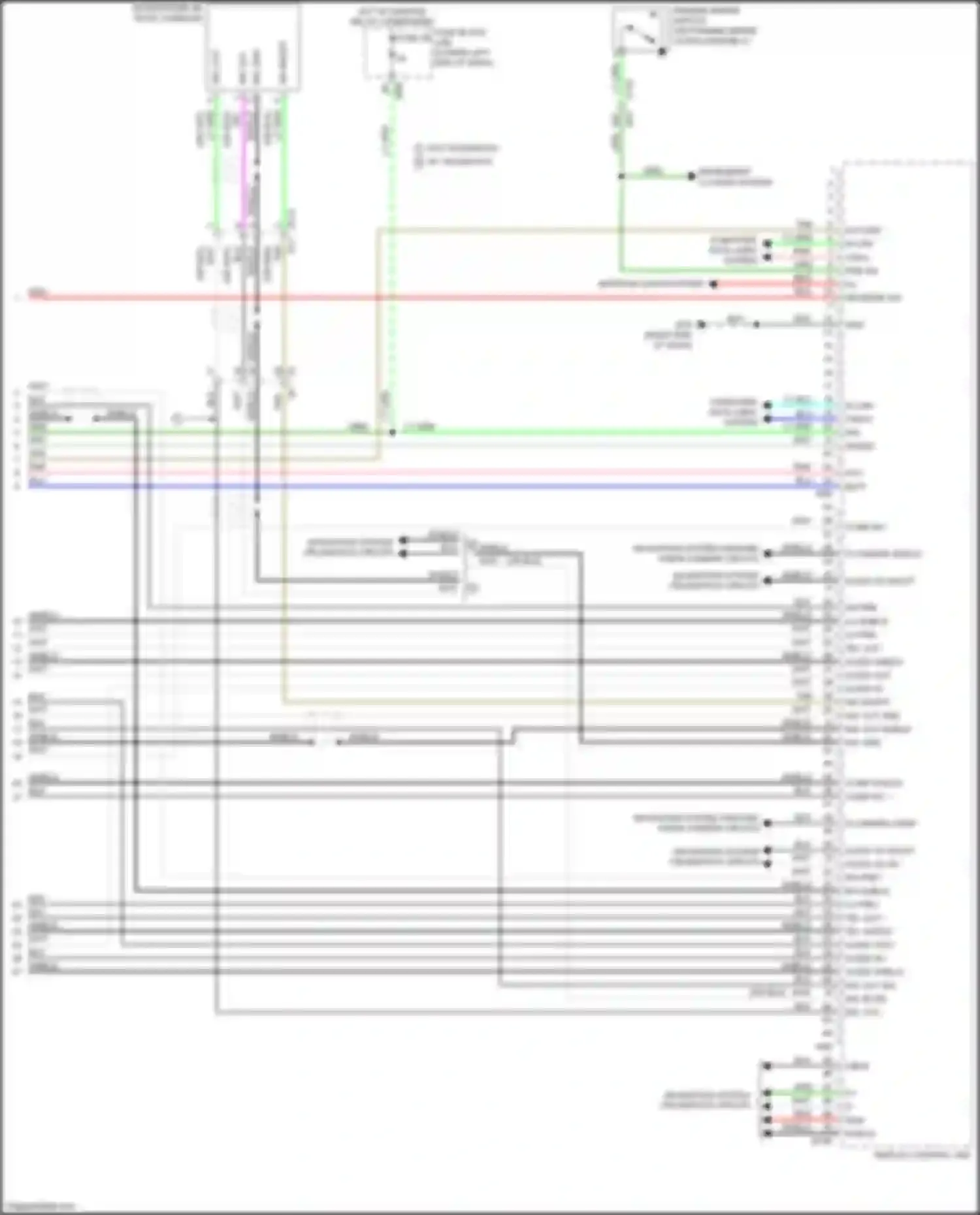 Wiring diagram comp shield for Infiniti QX60 I facelift (2016-2021) (1 of 7)