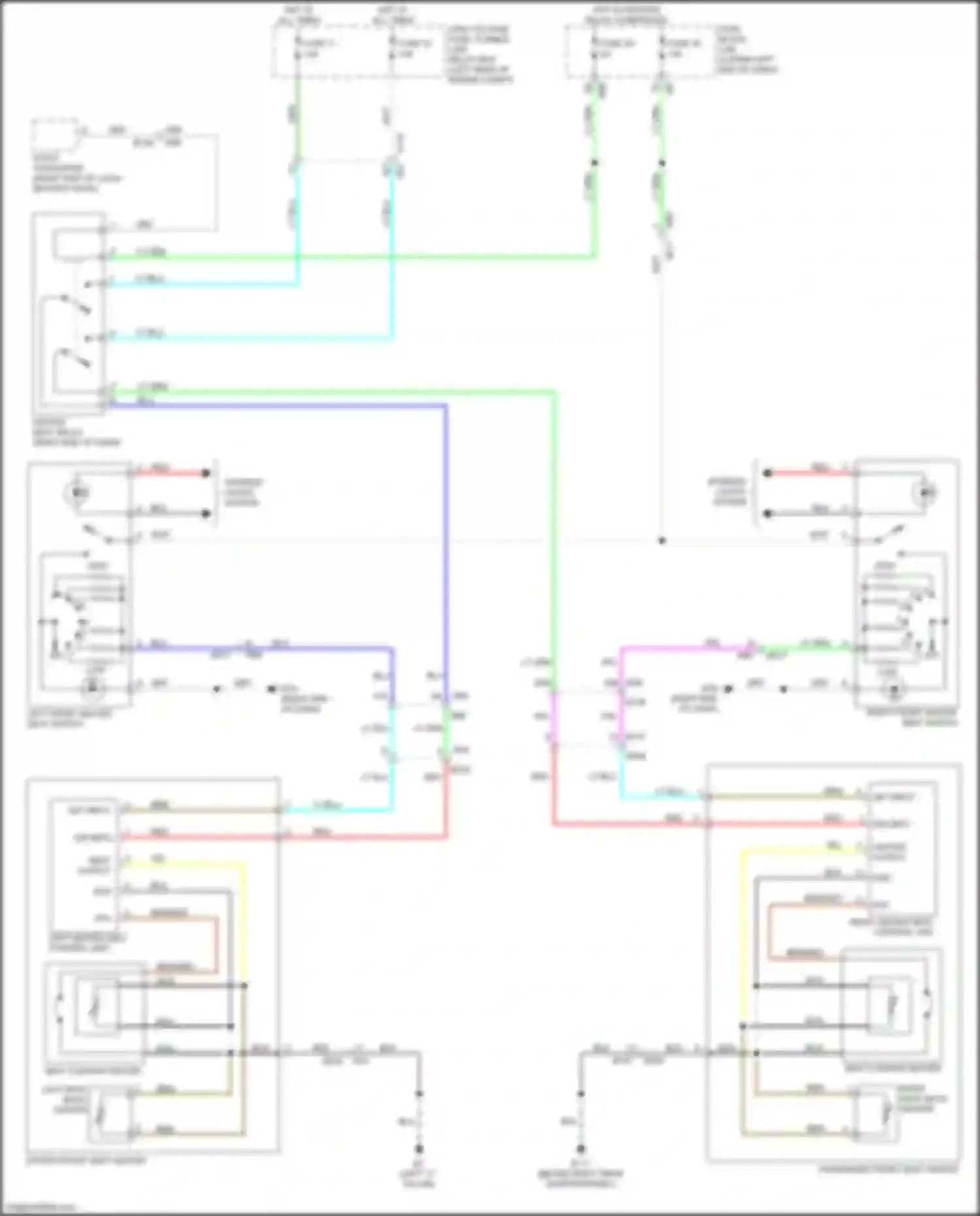 Wiring diagram dc/dc converter for Infiniti QX60 I facelift (2016-2021) (2 of 2)